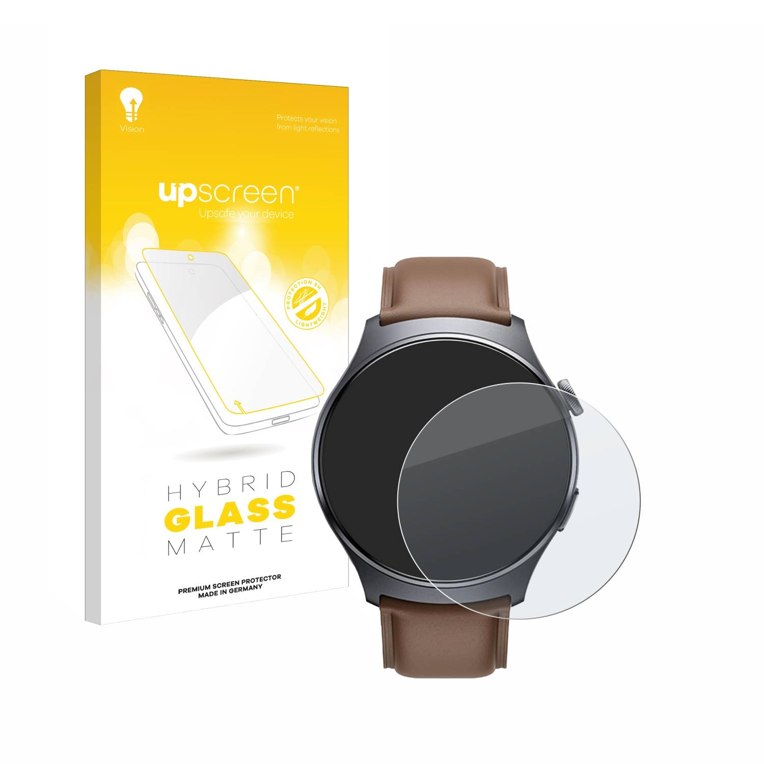 upscreen Hybrid Glas Matt Panzer-Folie für Xiaomi Mibro Lite 3