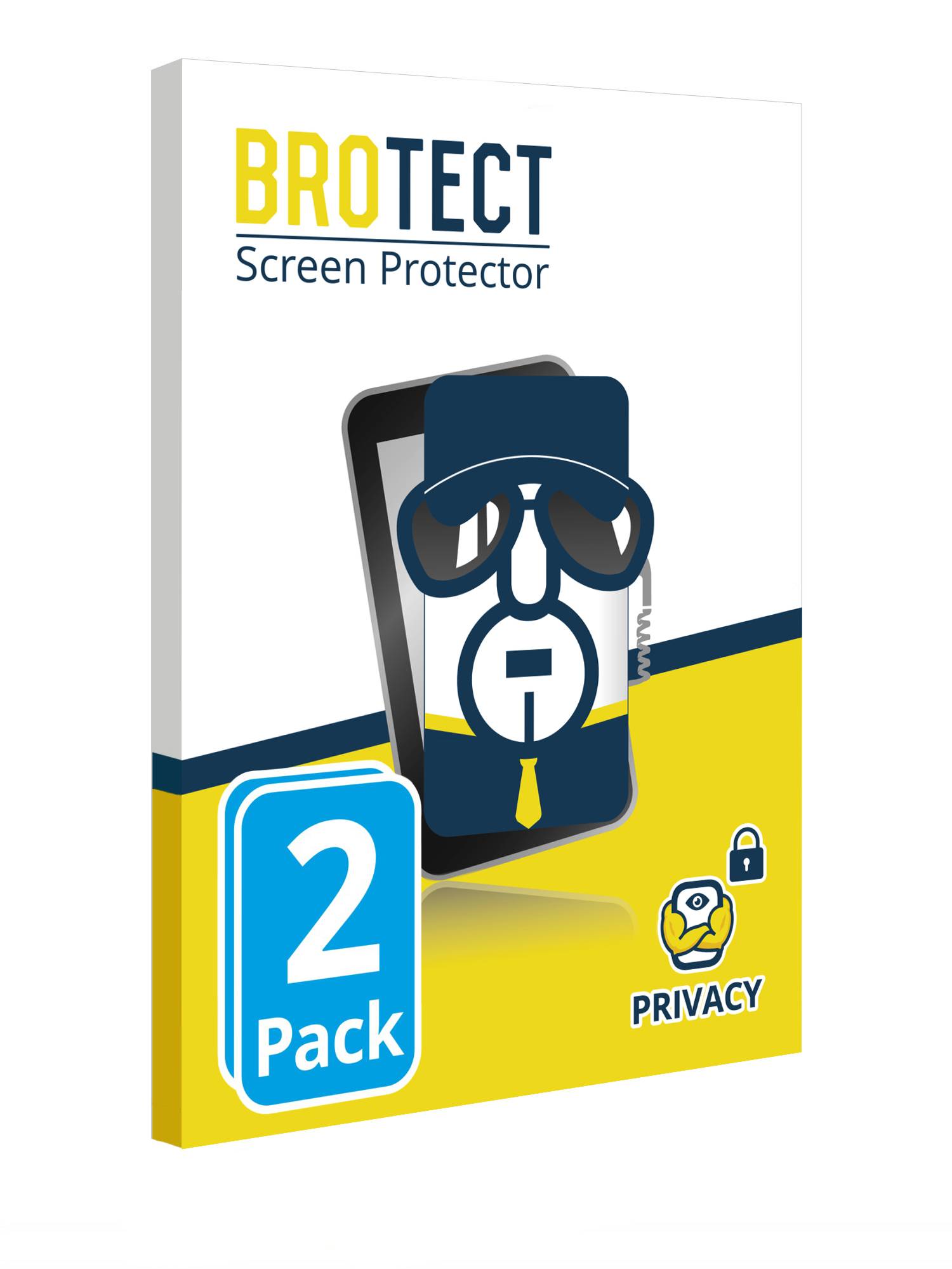 BROTECT Privacy Blickschutzfolie für Kameras mit 3.6 Zoll Displays [54.3 mm x 72 mm, 4:3]