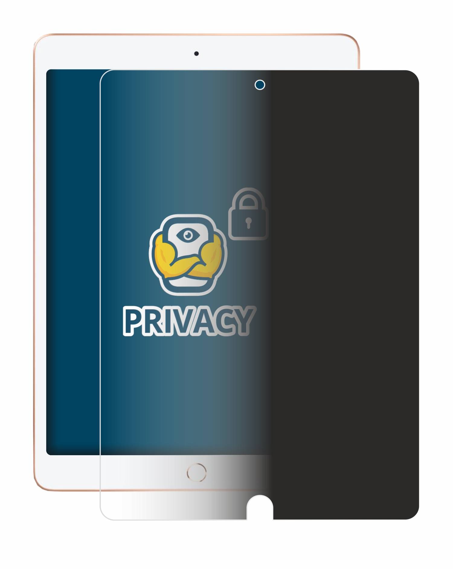 BROTECT Privacy Blickschutzfolie für Apple iPad 10.2 WiFi 2020 (8. Gen.)