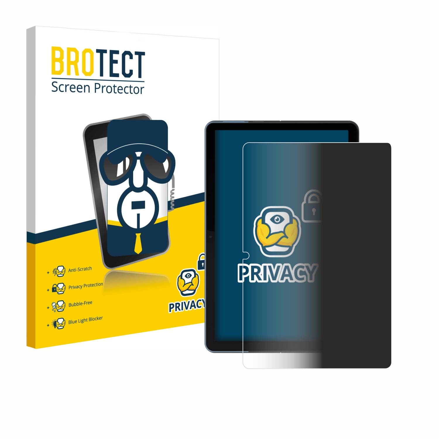 BROTECT Privacy Blickschutzfolie für Lenovo IdeaPad Duet Chromebook 10.1