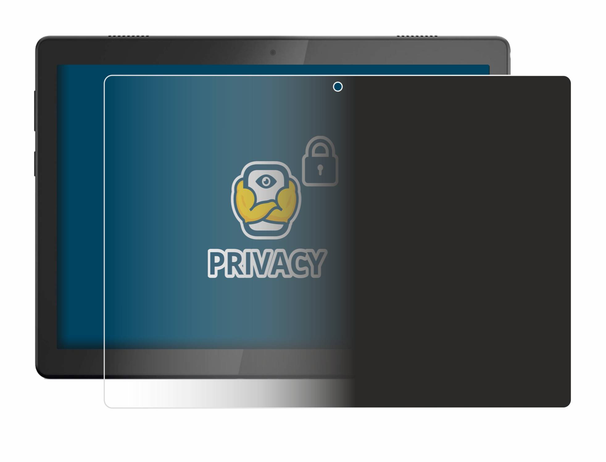 BROTECT Privacy Blickschutzfolie für Lenovo Tab M10 TB-X505F