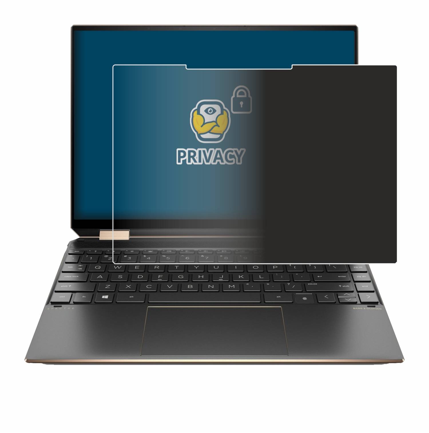 BROTECT Privacy Blickschutzfolie für HP Spectre x360 (14-eX) 2021