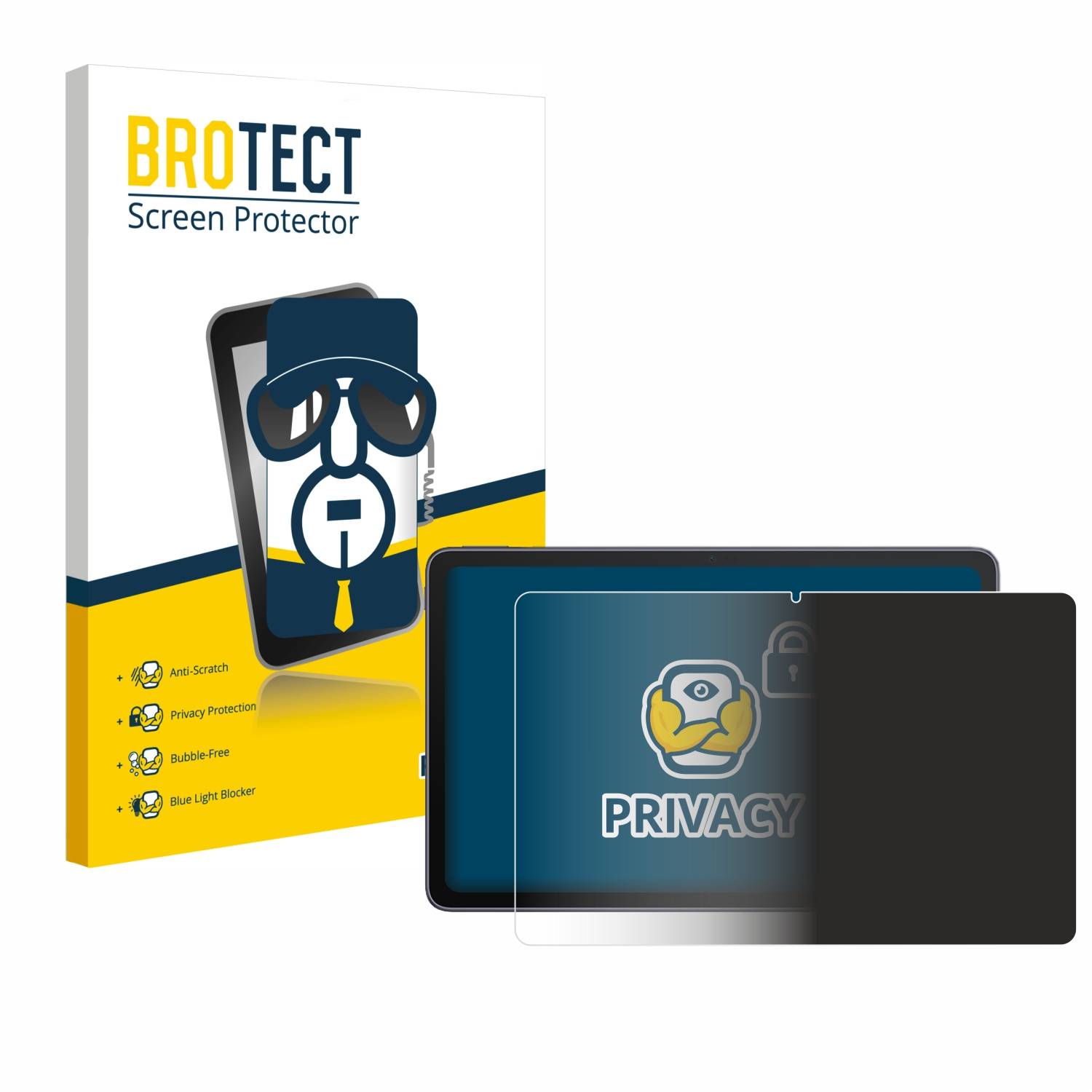 BROTECT Privacy Blickschutzfolie für TCL Tab Max 10.4