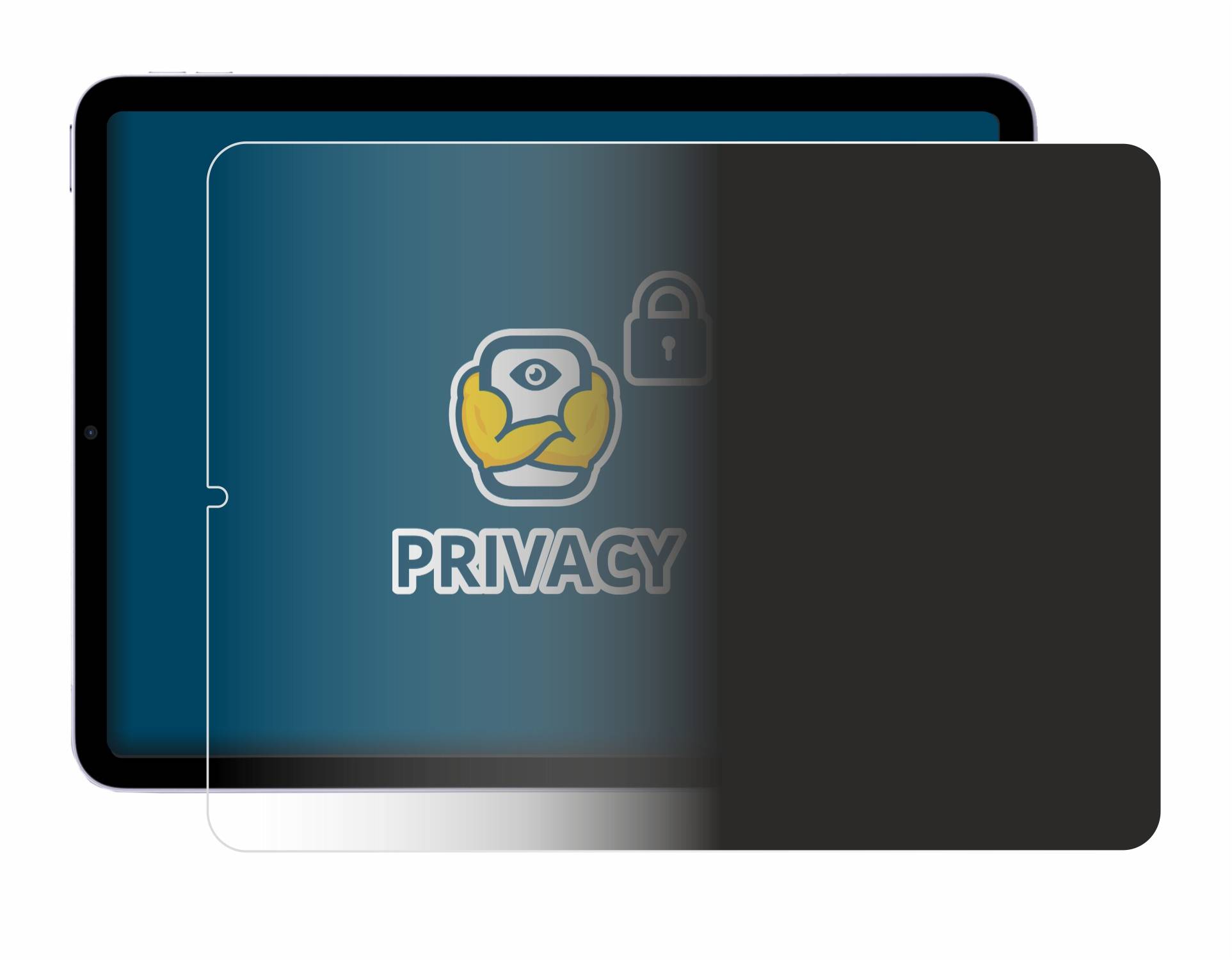 BROTECT Privacy Blickschutzfolie für Apple iPad Air 5 WiFi 2022 (5. Gen.)