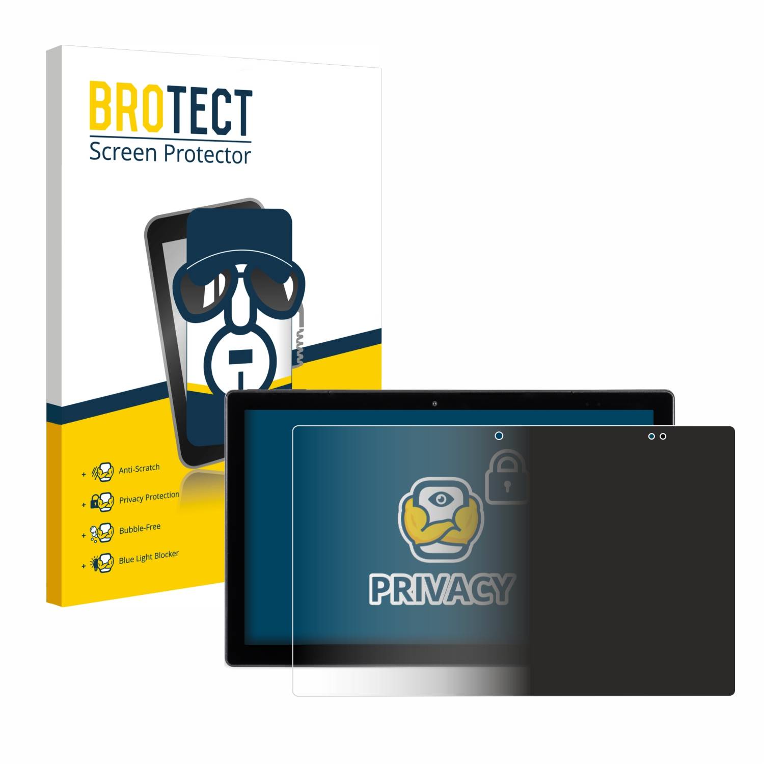 BROTECT Privacy Blickschutzfolie für Wortmann Terra Pad 1162 N4120 W11 Pro