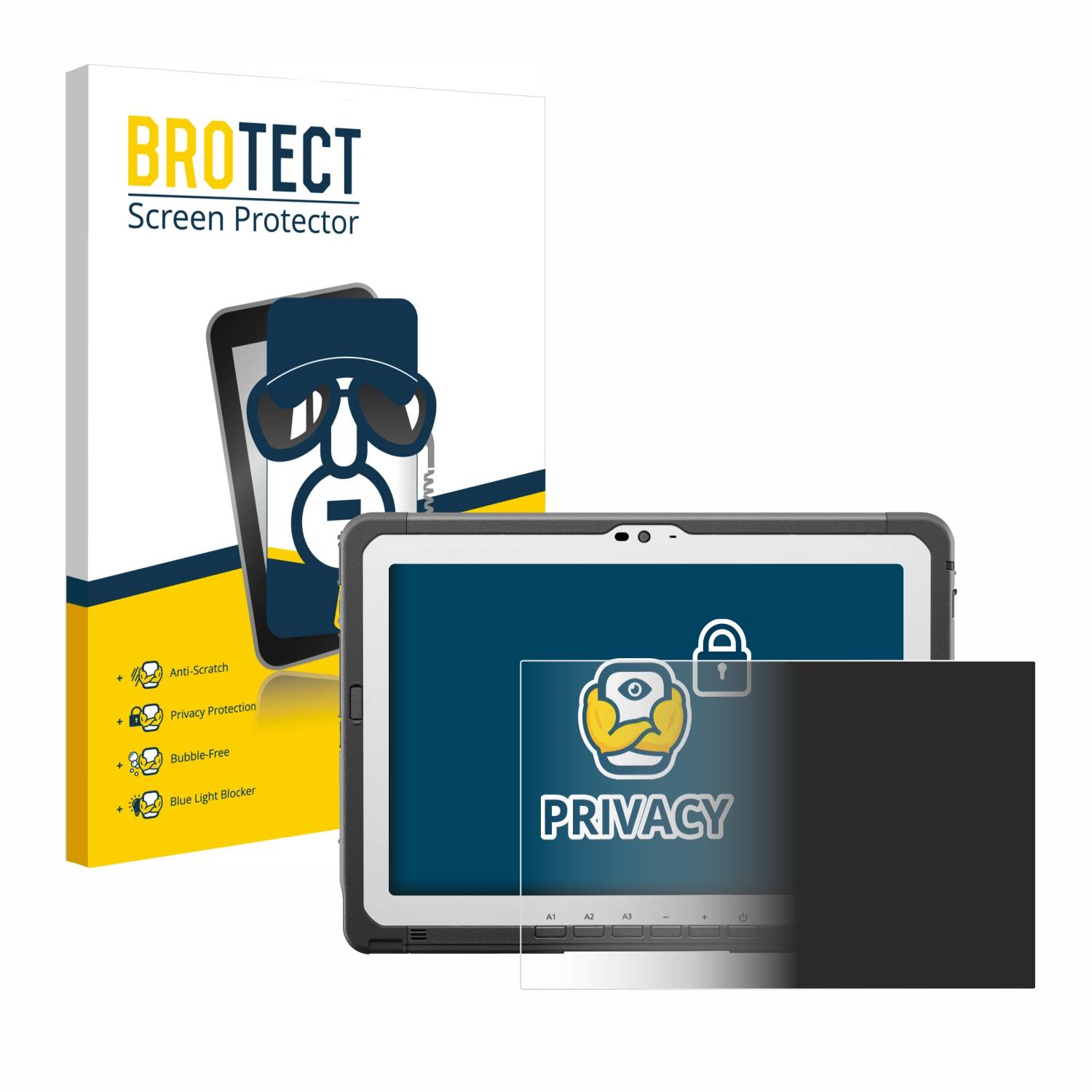 BROTECT Privacy Blickschutzfolie für Panasonic Toughbook FZ-A3