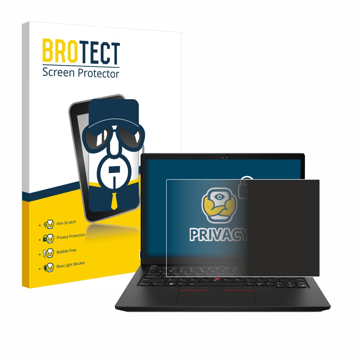 BROTECT Privacy Blickschutzfolie für Lenovo ThinkPad X13 Gen 3 )