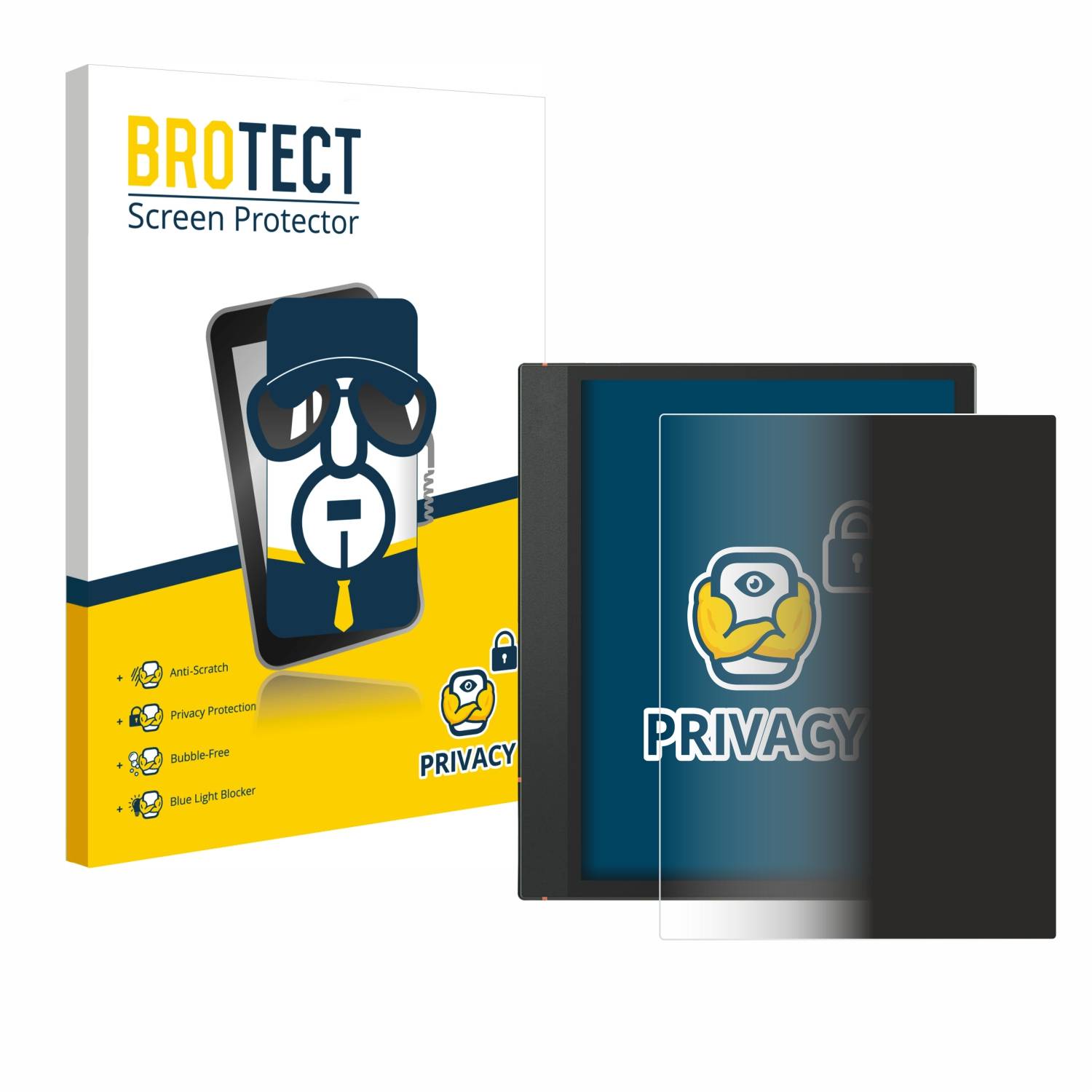 BROTECT Privacy Blickschutzfolie für Onyx Boox Note Air 3 C