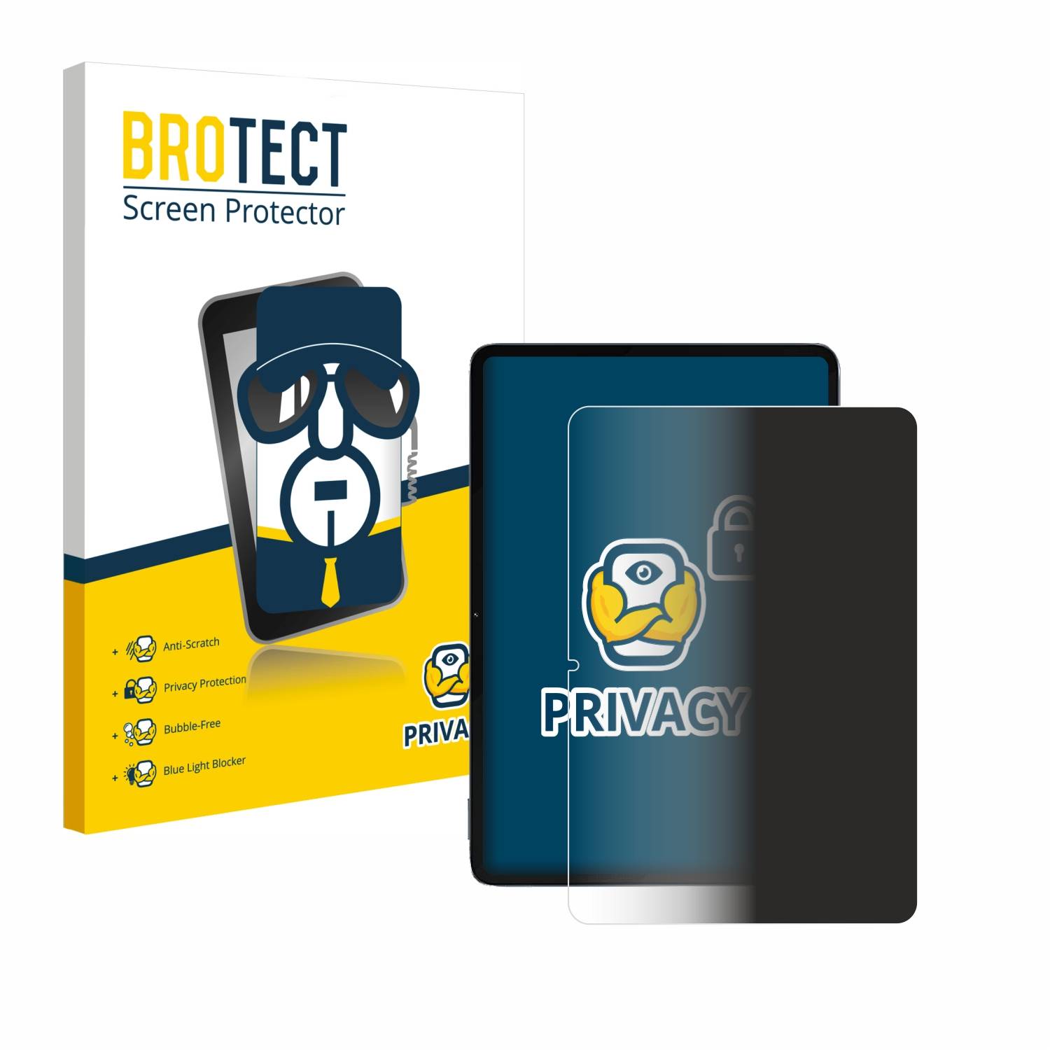 BROTECT Privacy Blickschutzfolie für Xiaomi Pad 6S Pro 12.4