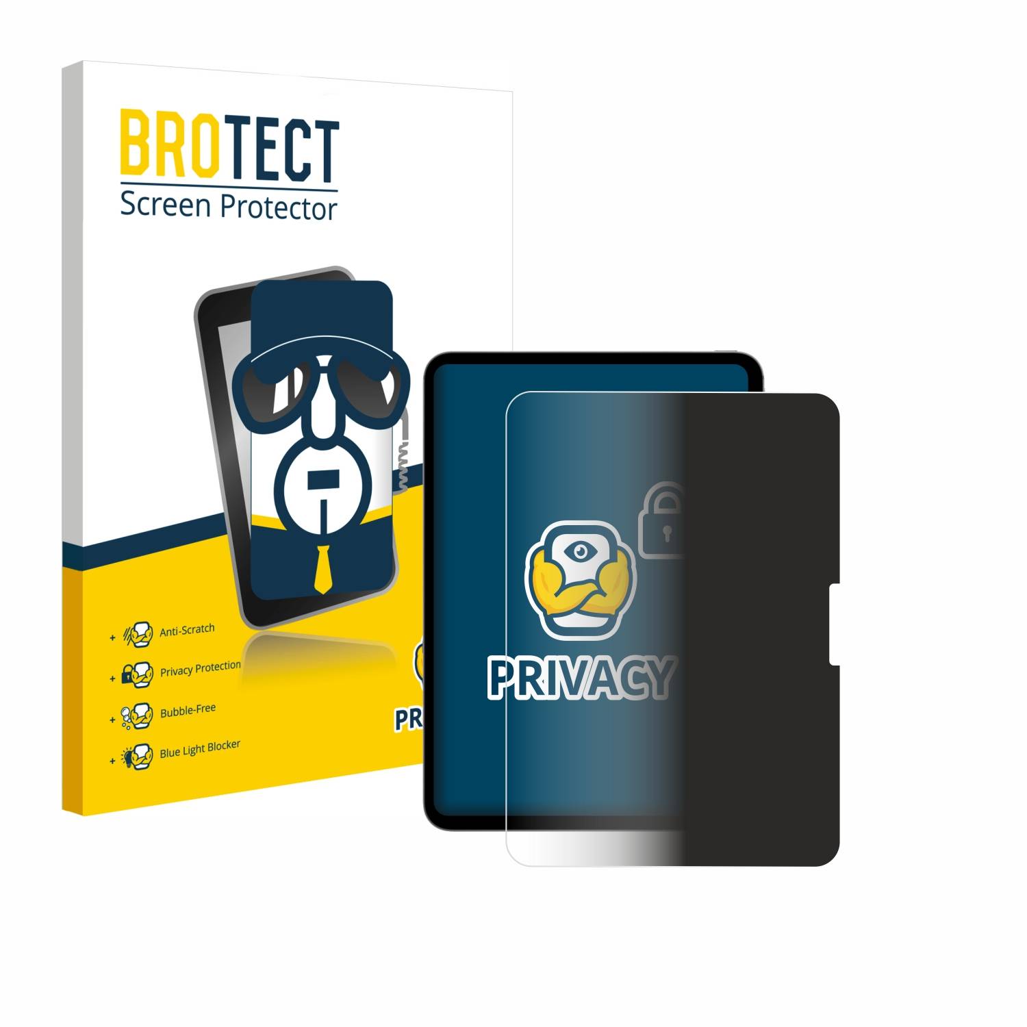 BROTECT Privacy Blickschutzfolie für Apple iPad Pro 11 WiFi 2024