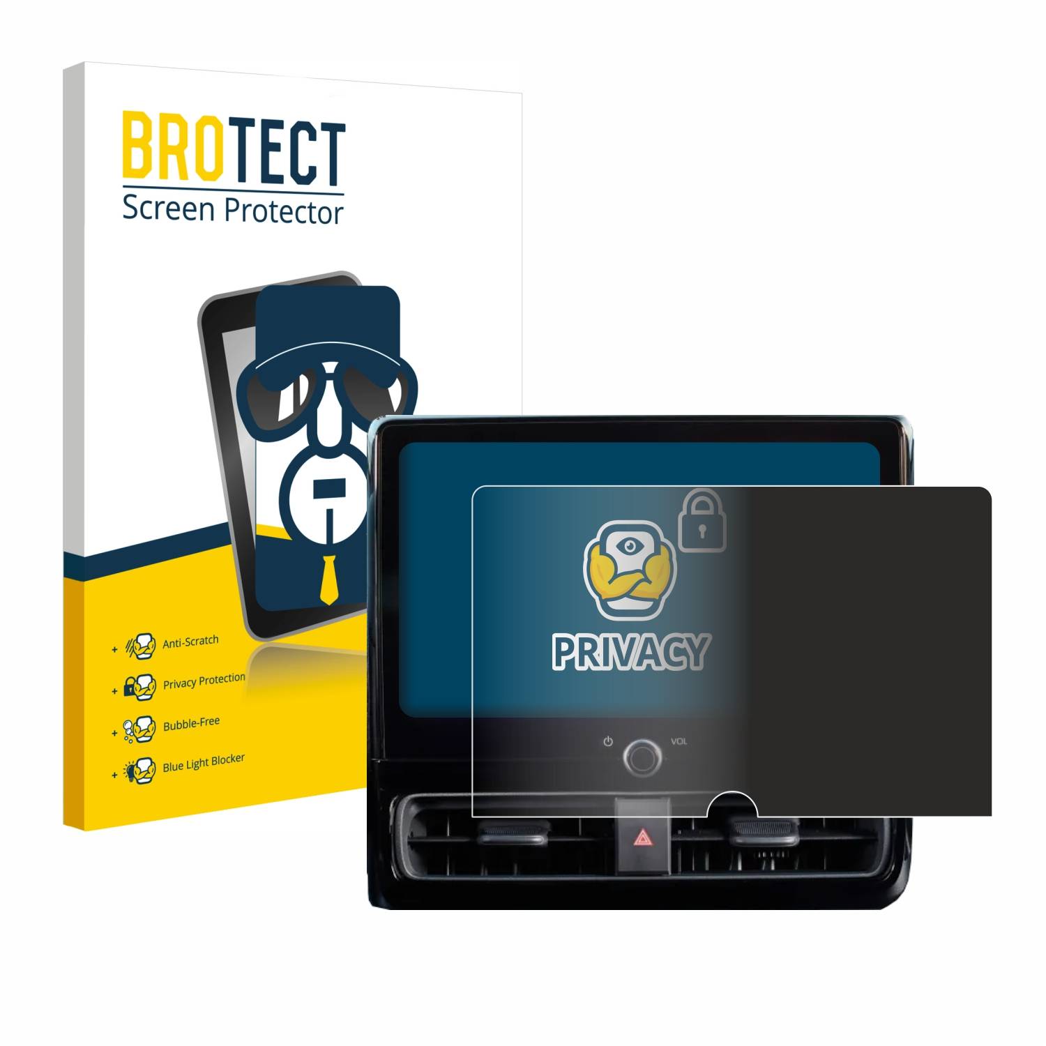 BROTECT Privacy Blickschutzfolie für Toyota Yaris 2024