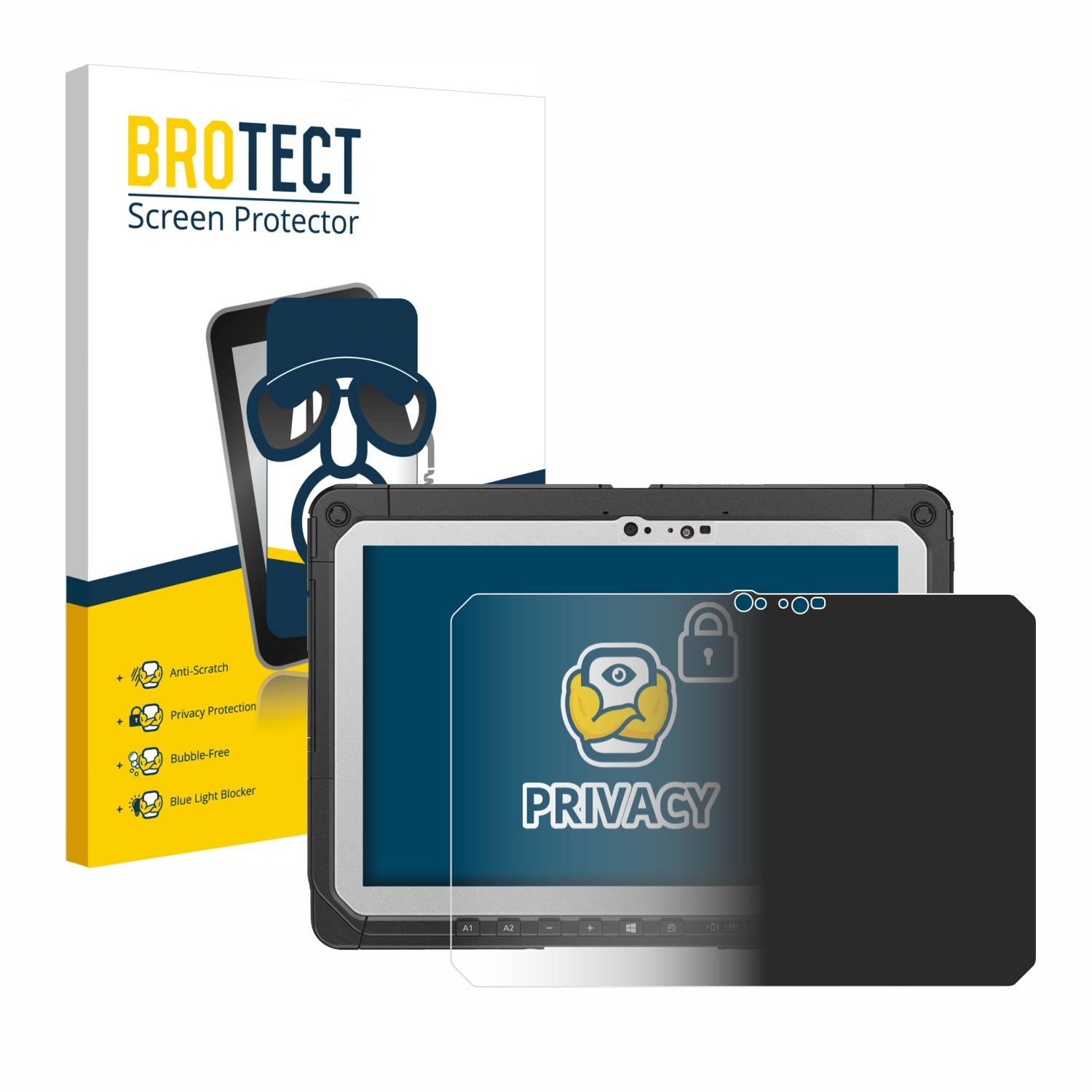 BROTECT Privacy Blickschutzfolie für Panasonic Toughbook CF-20 MK2