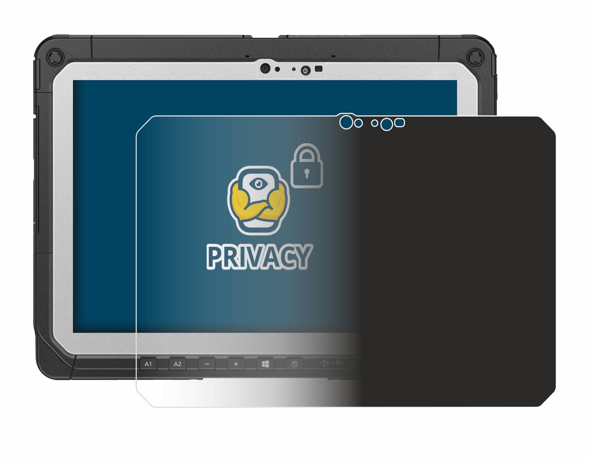 BROTECT Privacy Blickschutzfolie für Panasonic Toughbook CF-20 MK2
