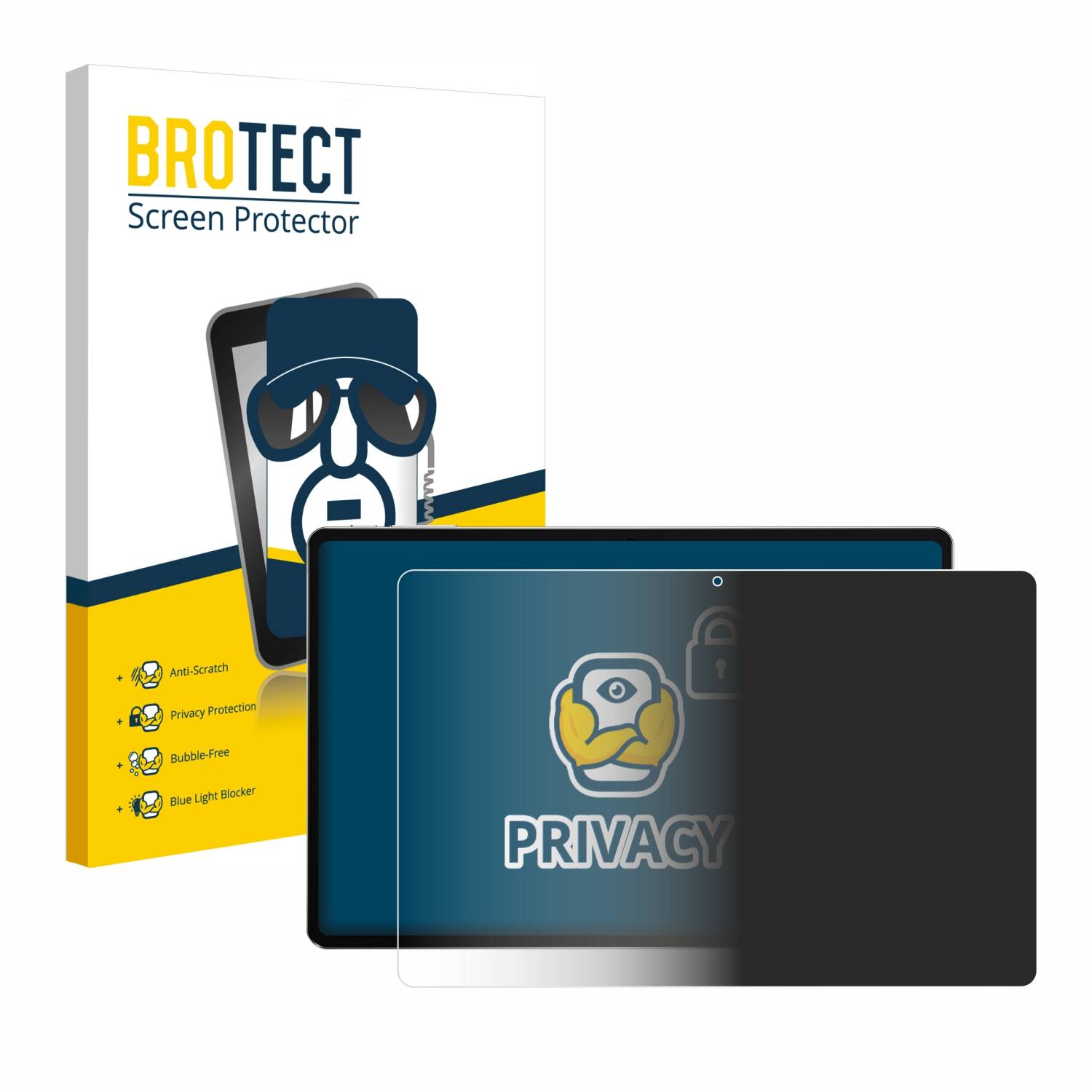 BROTECT Privacy Blickschutzfolie für Tecno Megapad 10