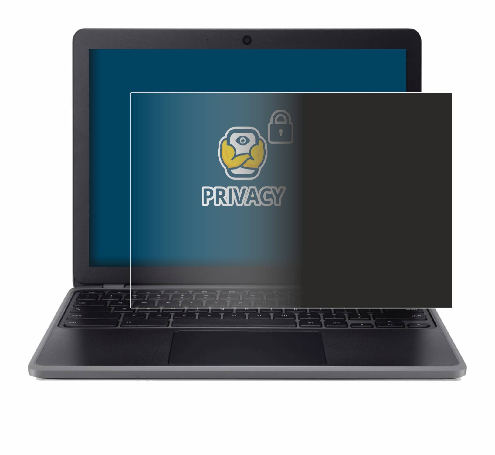 BROTECT Privacy Blickschutzfolie für Acer Chromebook 512 (C852/C852T)