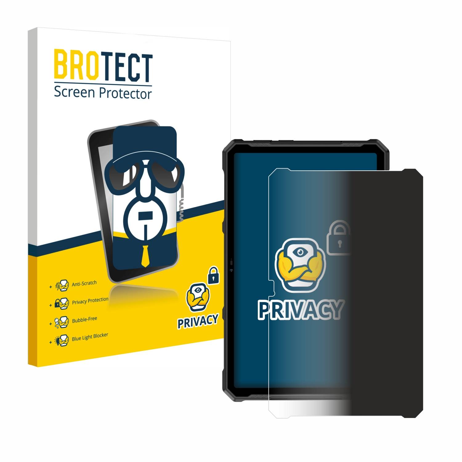 BROTECT Privacy Blickschutzfolie für Ulefone Armor Pad 4 Ultra