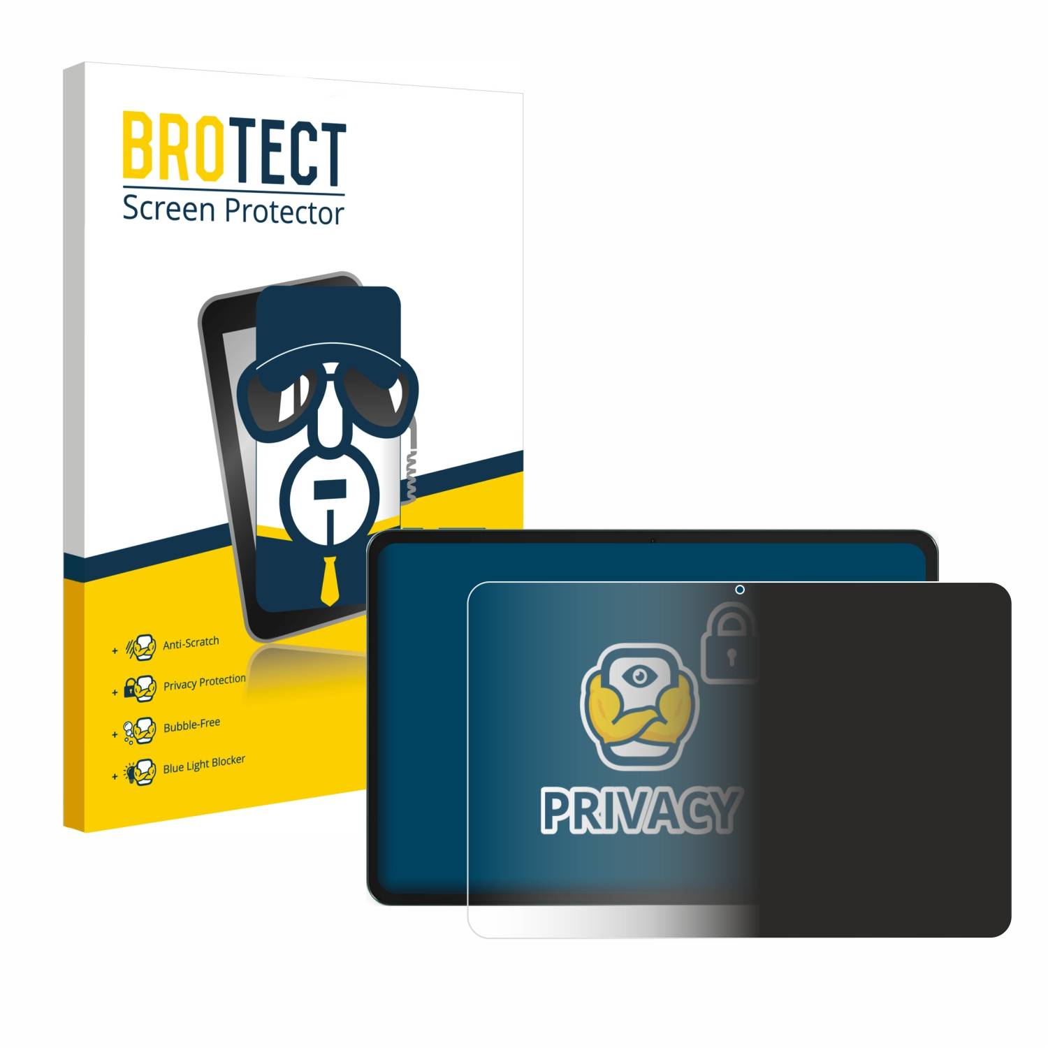 BROTECT Privacy Blickschutzfolie für Tecno Megapad 11