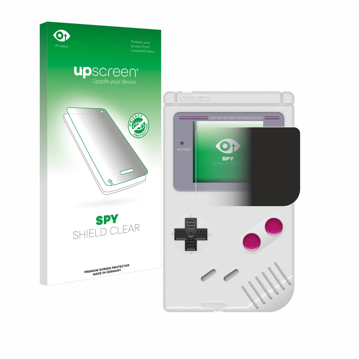 upscreen Spy Shield Sichtschutz-Folie für Nintendo Gameboy (1989)