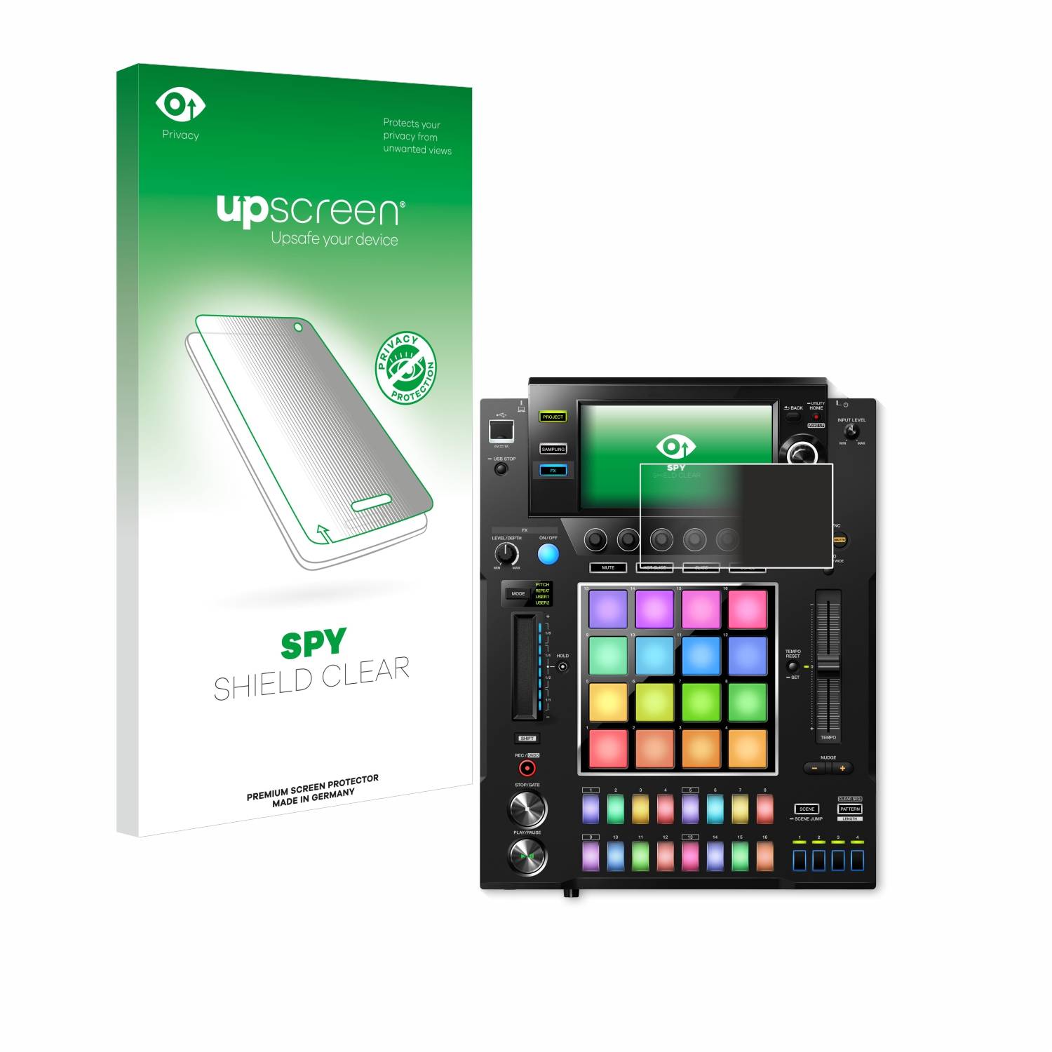 upscreen Spy Shield Sichtschutz-Folie für Pioneer DJS -1000