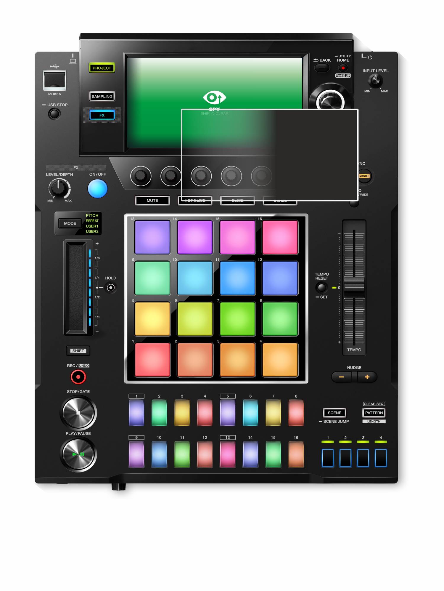 upscreen Spy Shield Sichtschutz-Folie für Pioneer DJS -1000