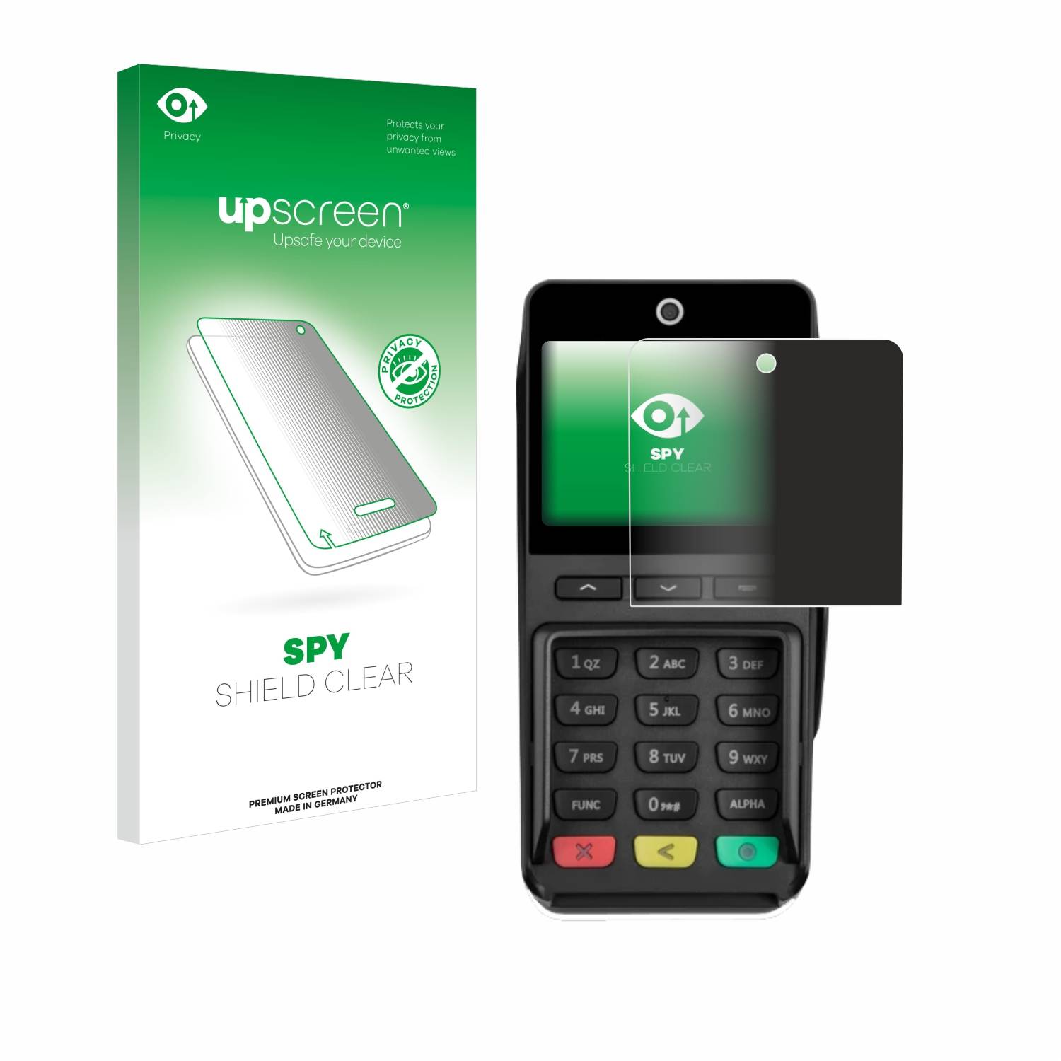 upscreen Spy Shield Sichtschutz-Folie für Pax Q25 Pinpad