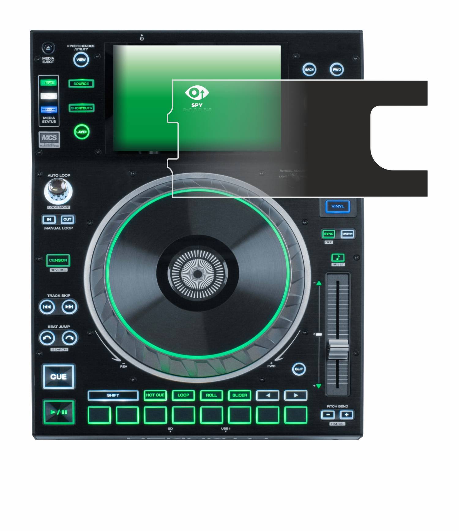 upscreen Spy Shield Sichtschutz-Folie für Denon DJ SC5000