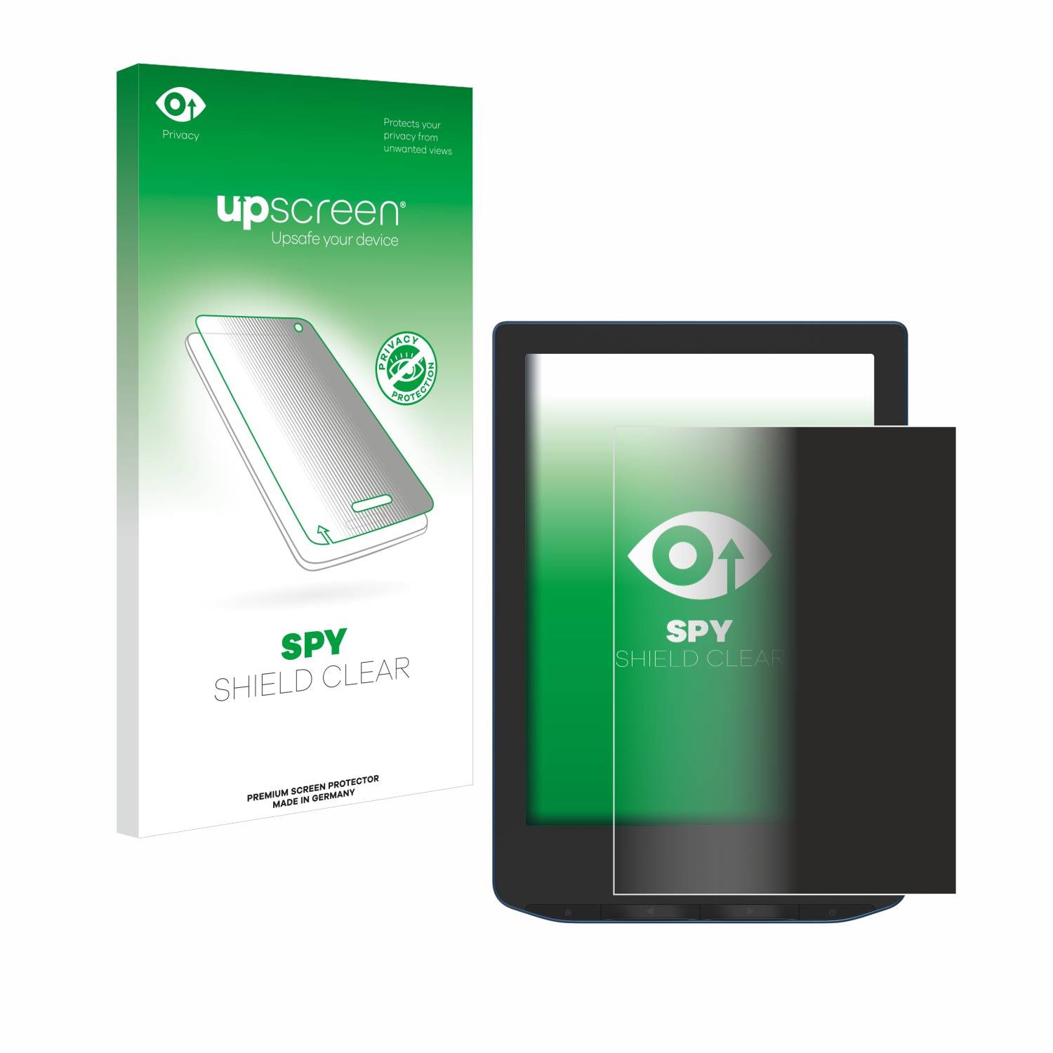 upscreen Spy Shield Sichtschutz-Folie für PocketBook Verse Pro Color