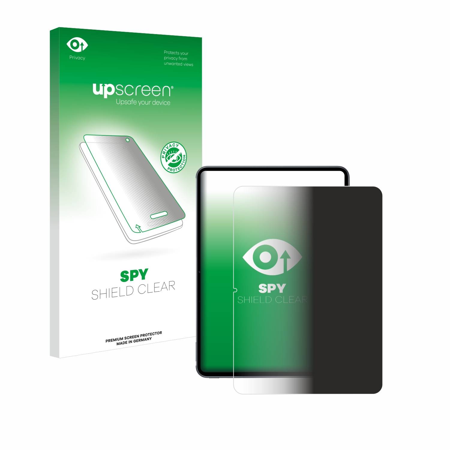 upscreen Spy Shield Sichtschutz-Folie für OnePlus Pad 2 (Hochformat)
