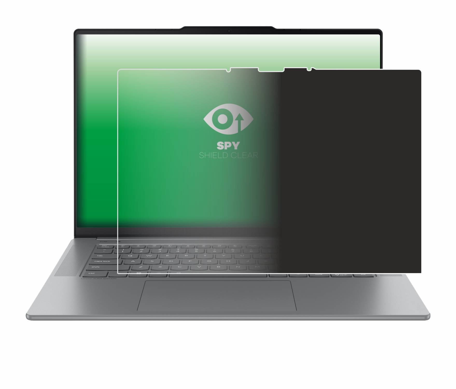 upscreen Spy Shield Sichtschutz-Folie für Lenovo Yoga Slim 7i Gen 9 15 Aura Edition