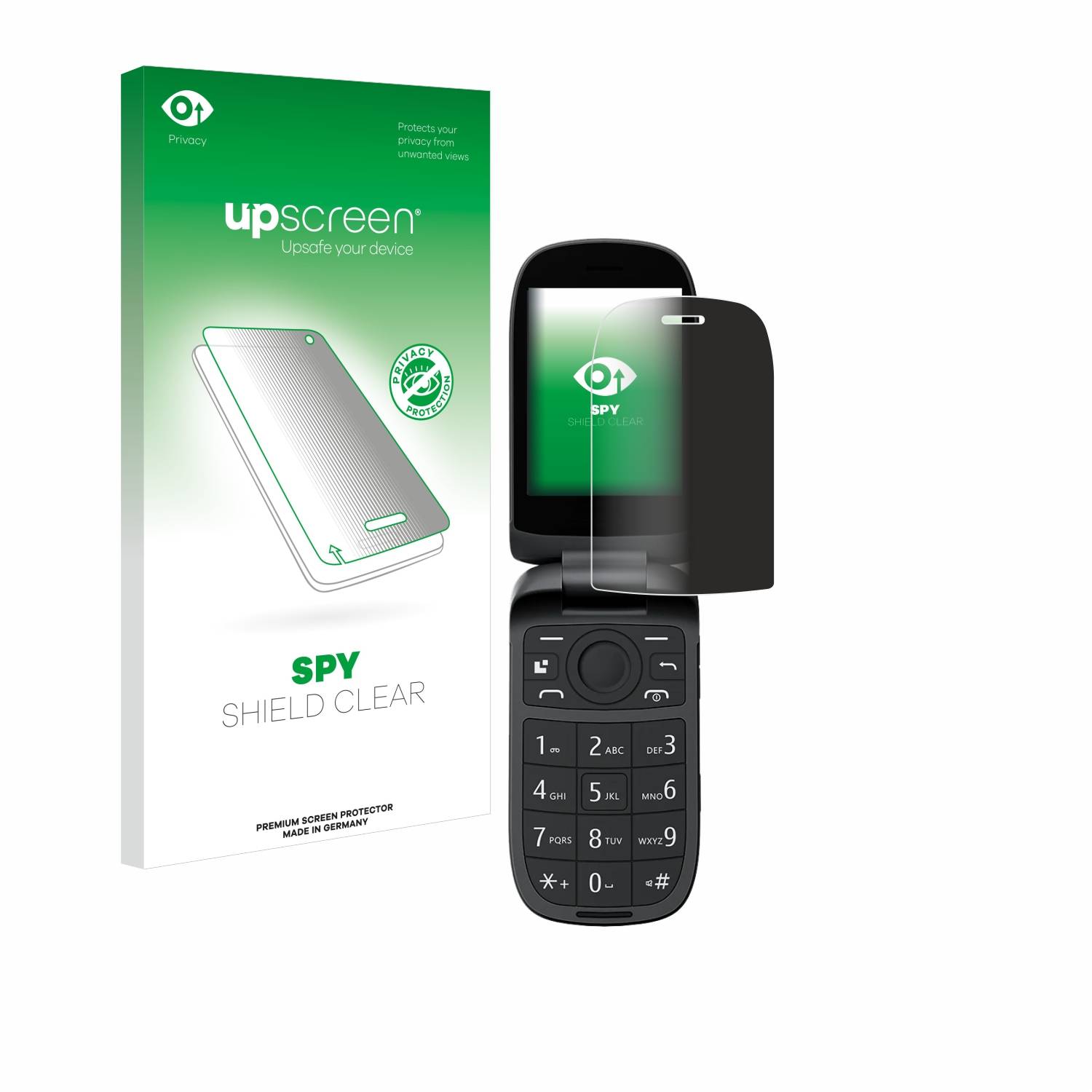 upscreen Spy Shield Sichtschutz-Folie für Blackview N2000 Flip (Inneres Display)