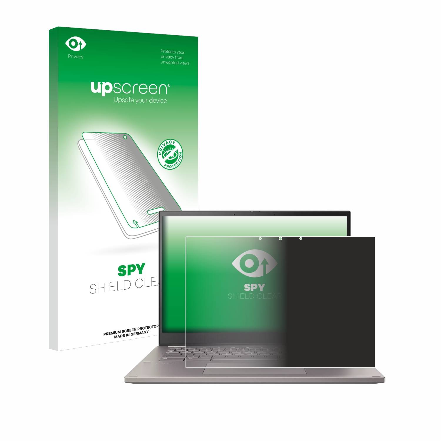 upscreen Spy Shield Sichtschutz-Folie für ASUS Chromebook Plus CM3401 Flip