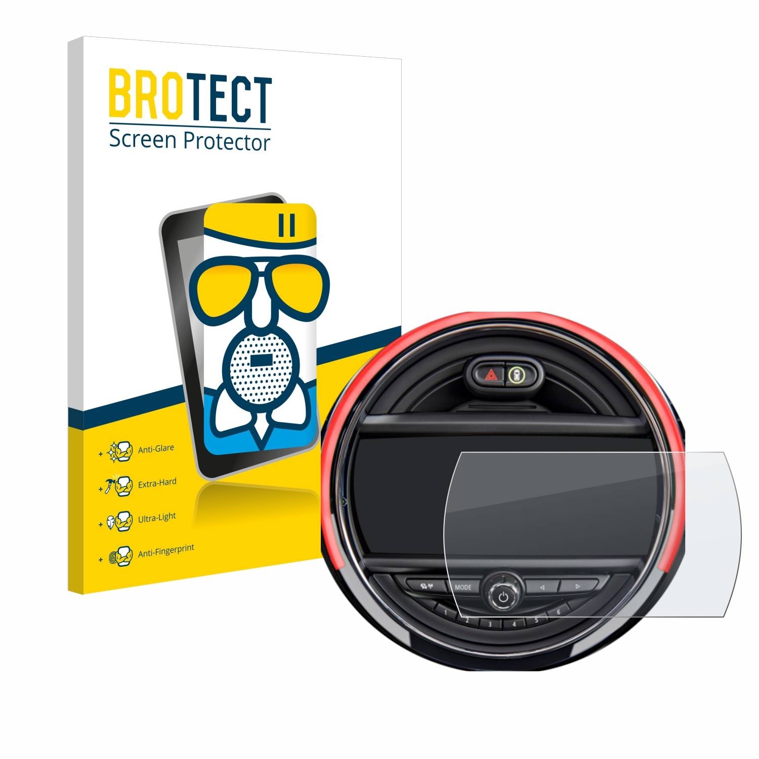 BROTECT AirGlass Matt Glas Panzer Folie für Mini Cooper R56 (6.5)