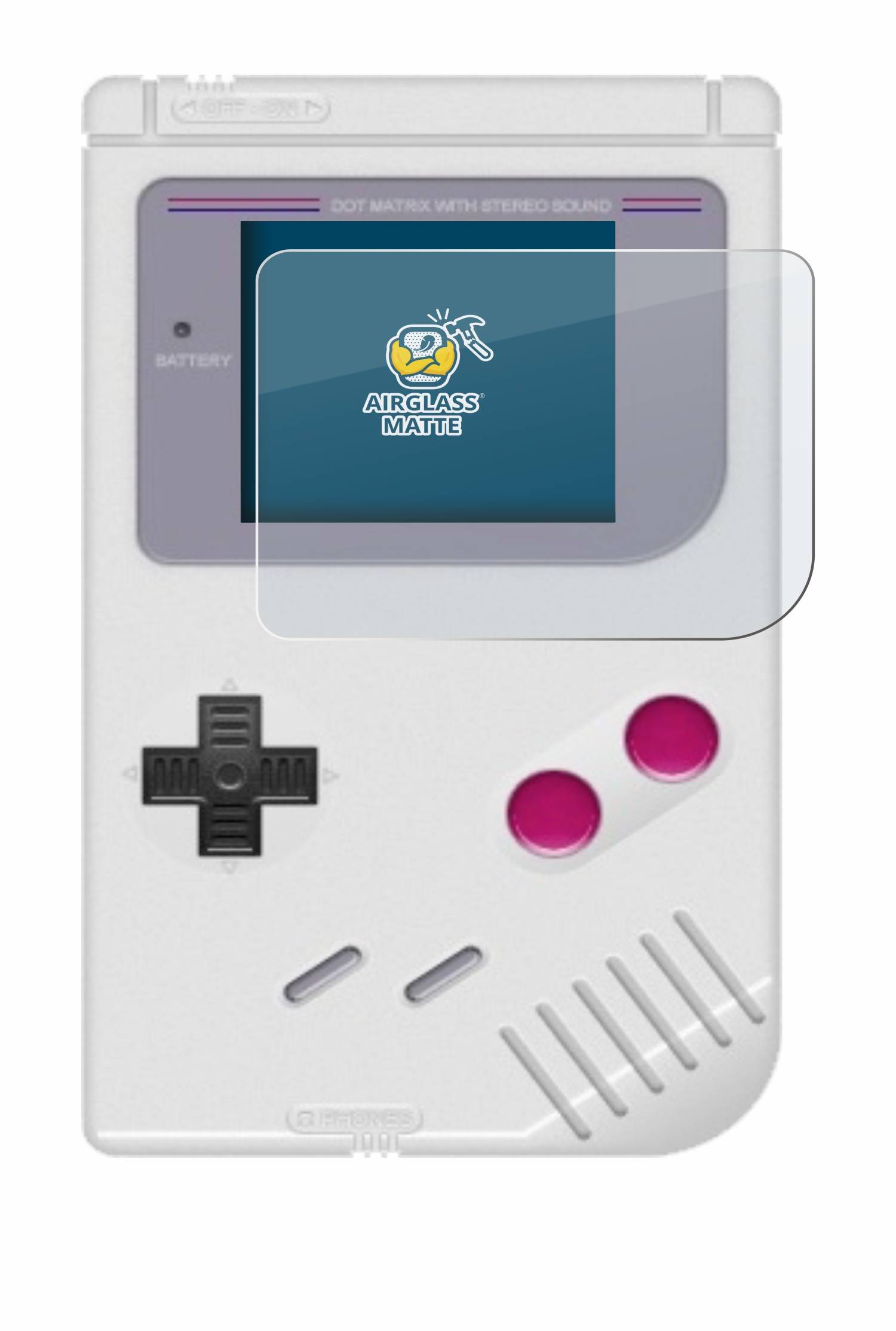 BROTECT AirGlass Matt Glas Panzer Folie für Nintendo Gameboy (1989)