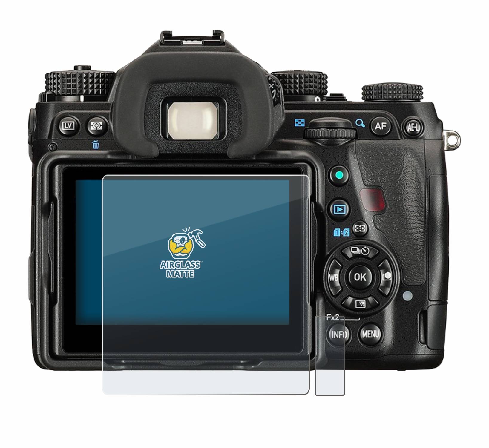 BROTECT AirGlass Matt Glas Panzer Folie für Pentax K-1 Mark II
