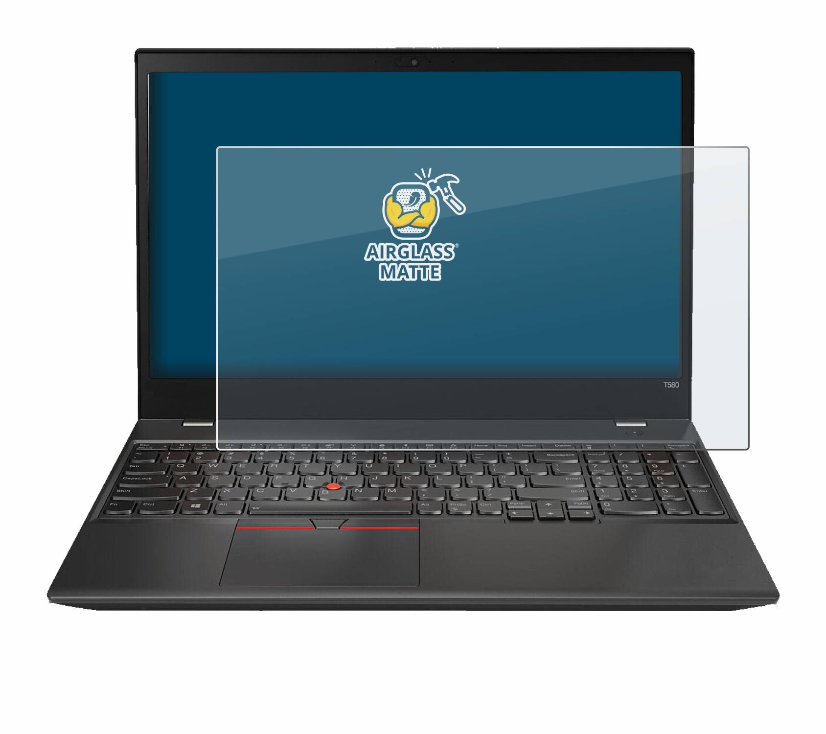 BROTECT AirGlass Matt Glas Panzer Folie für Lenovo ThinkPad T580 15.6 )