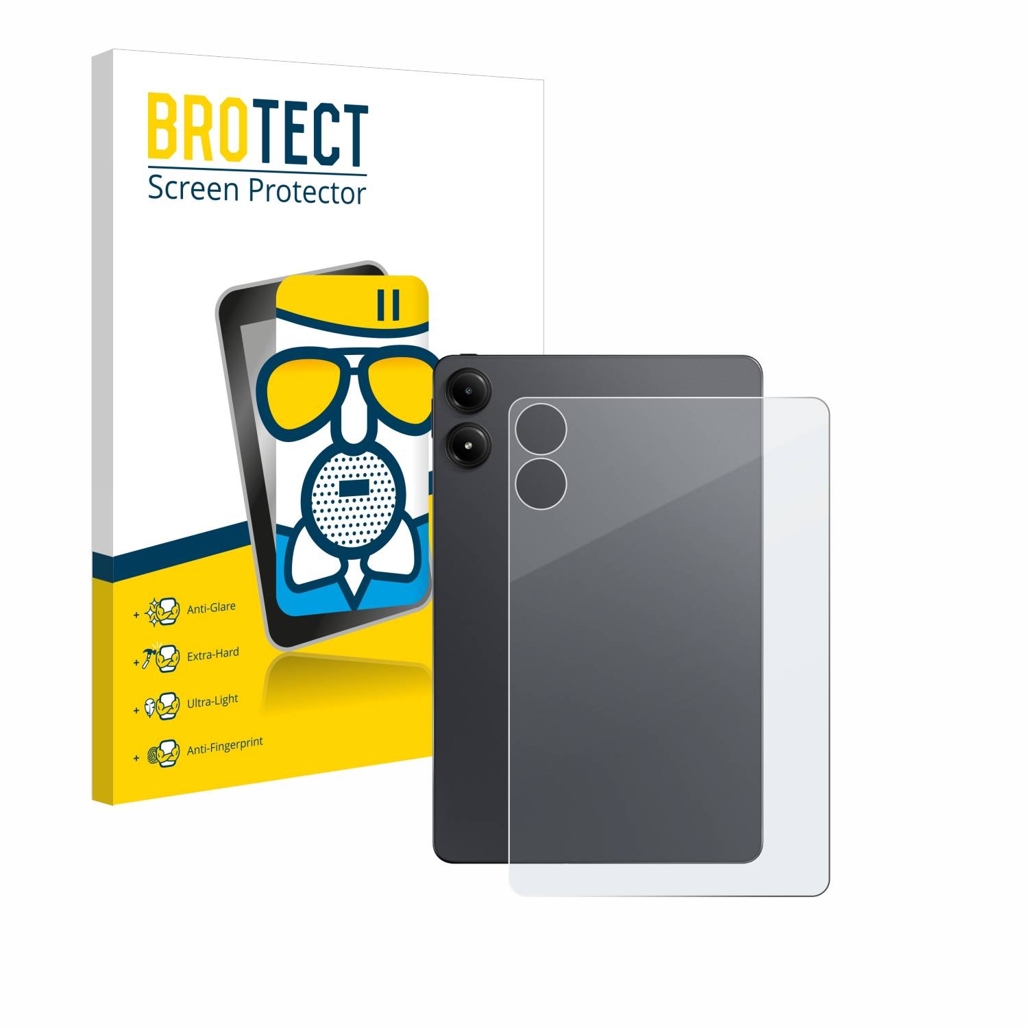 BROTECT AirGlass Matt Glas Panzer Folie für Xiaomi Redmi Pad Pro (Rückseite)