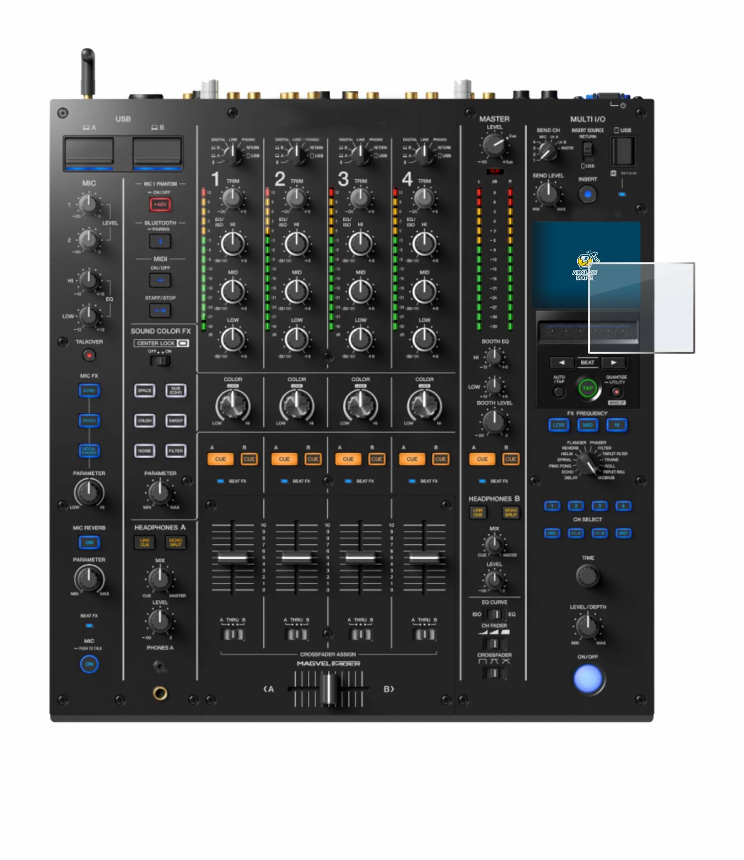 BROTECT AirGlass Matt Glas Panzer Folie für Pioneer DJM A9