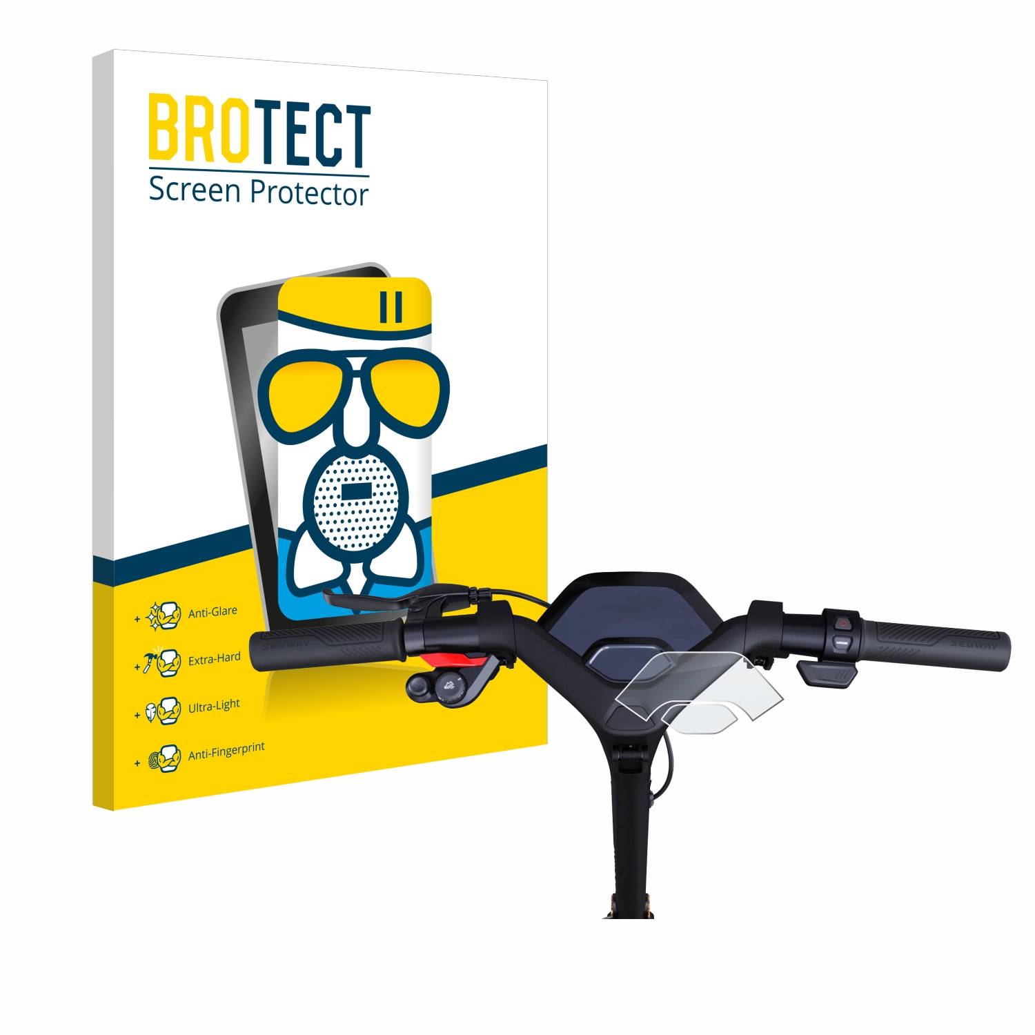 BROTECT AirGlass Matt Glas Panzer Folie für Segway Ninebot P65D