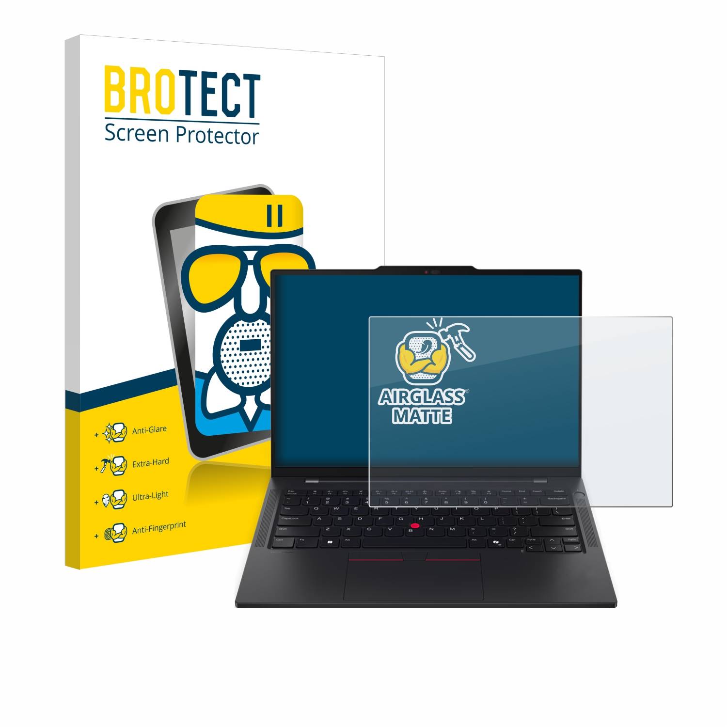 BROTECT AirGlass Matt Glas Panzer Folie für Lenovo ThinkPad T14s Gen 6