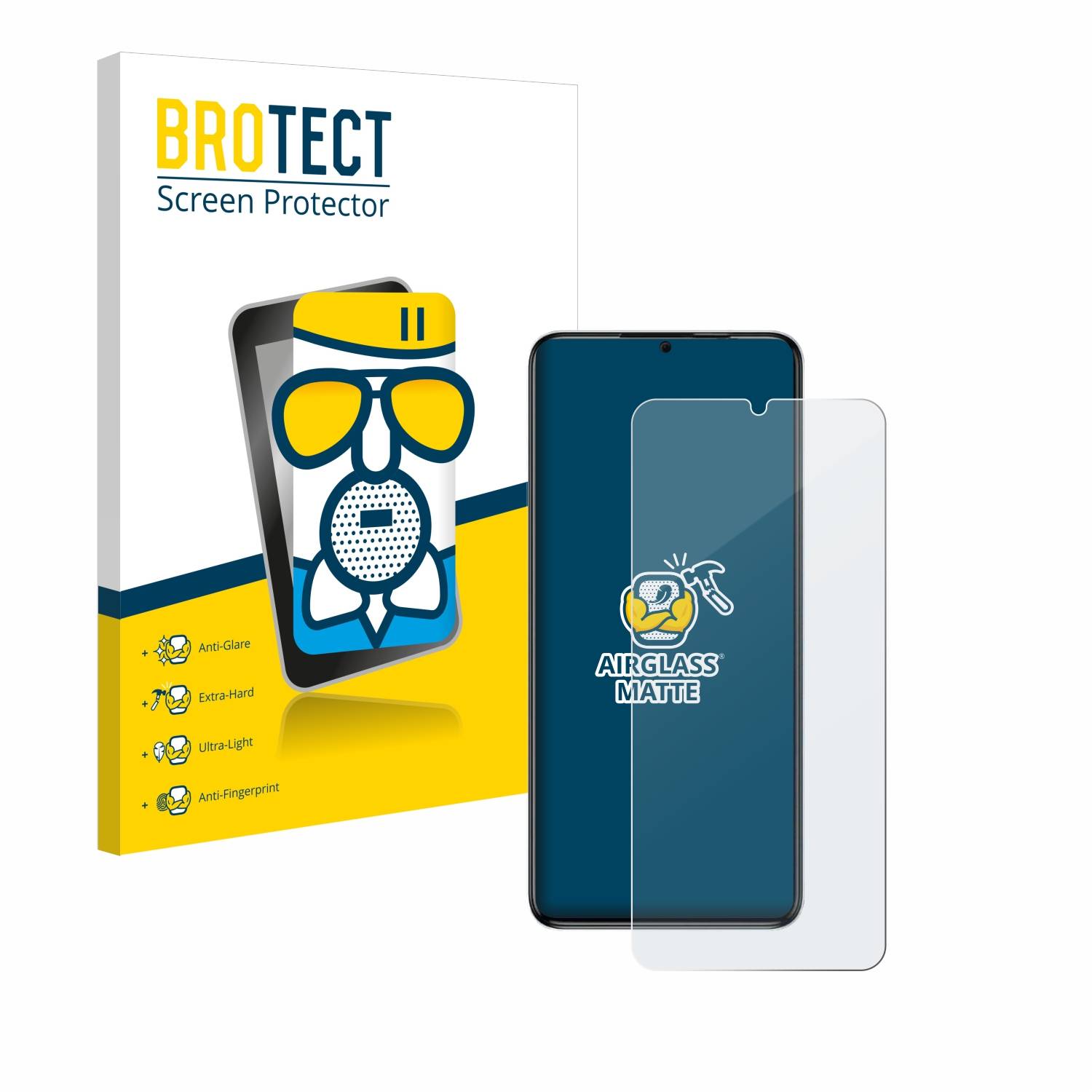 BROTECT AirGlass Matt Glas Panzer Folie für Oukitel C50