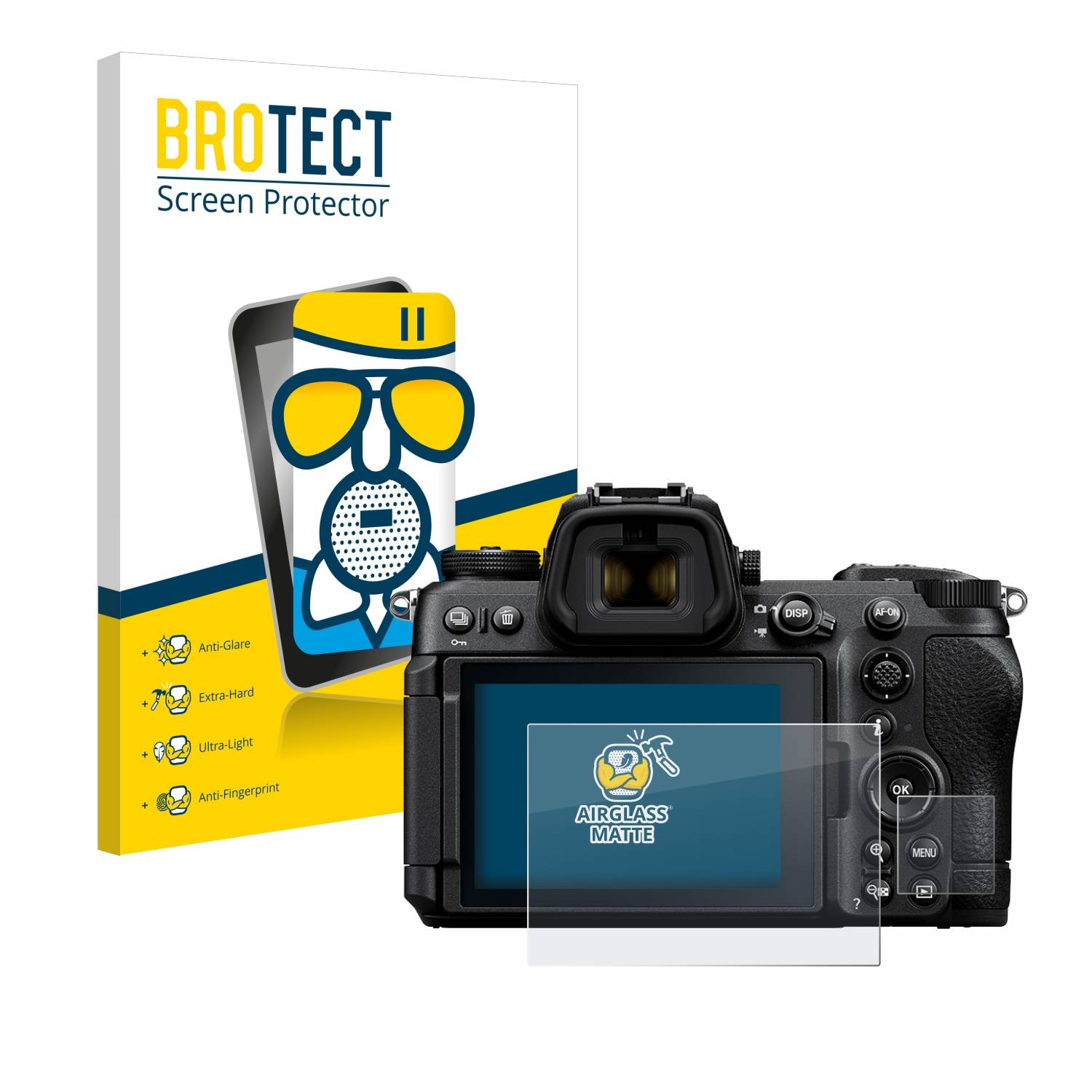 BROTECT AirGlass Matt Glas Panzer Folie für Nikon Z6 III