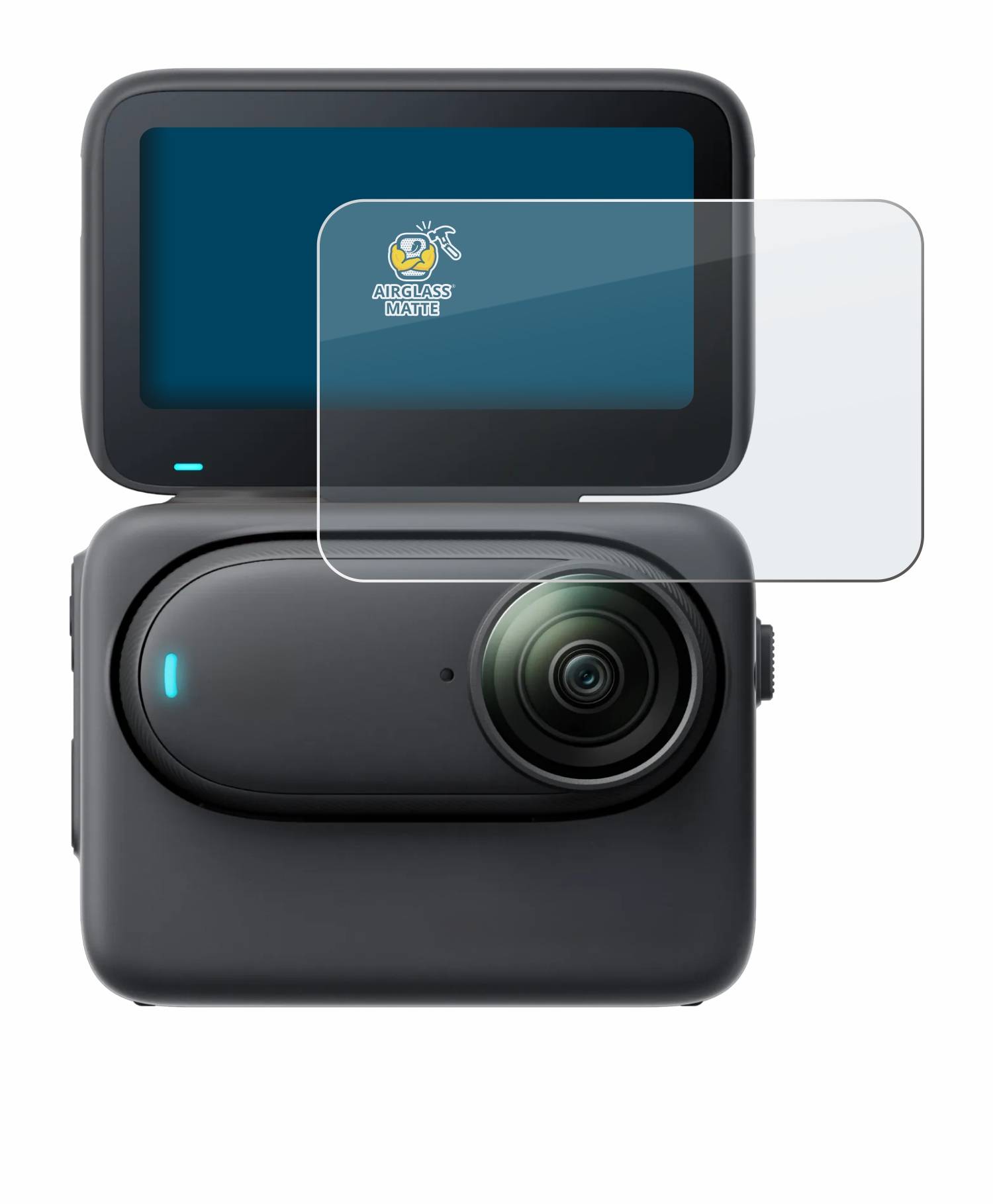 BROTECT AirGlass Matt Glas Panzer Folie für Insta360 Go 3S