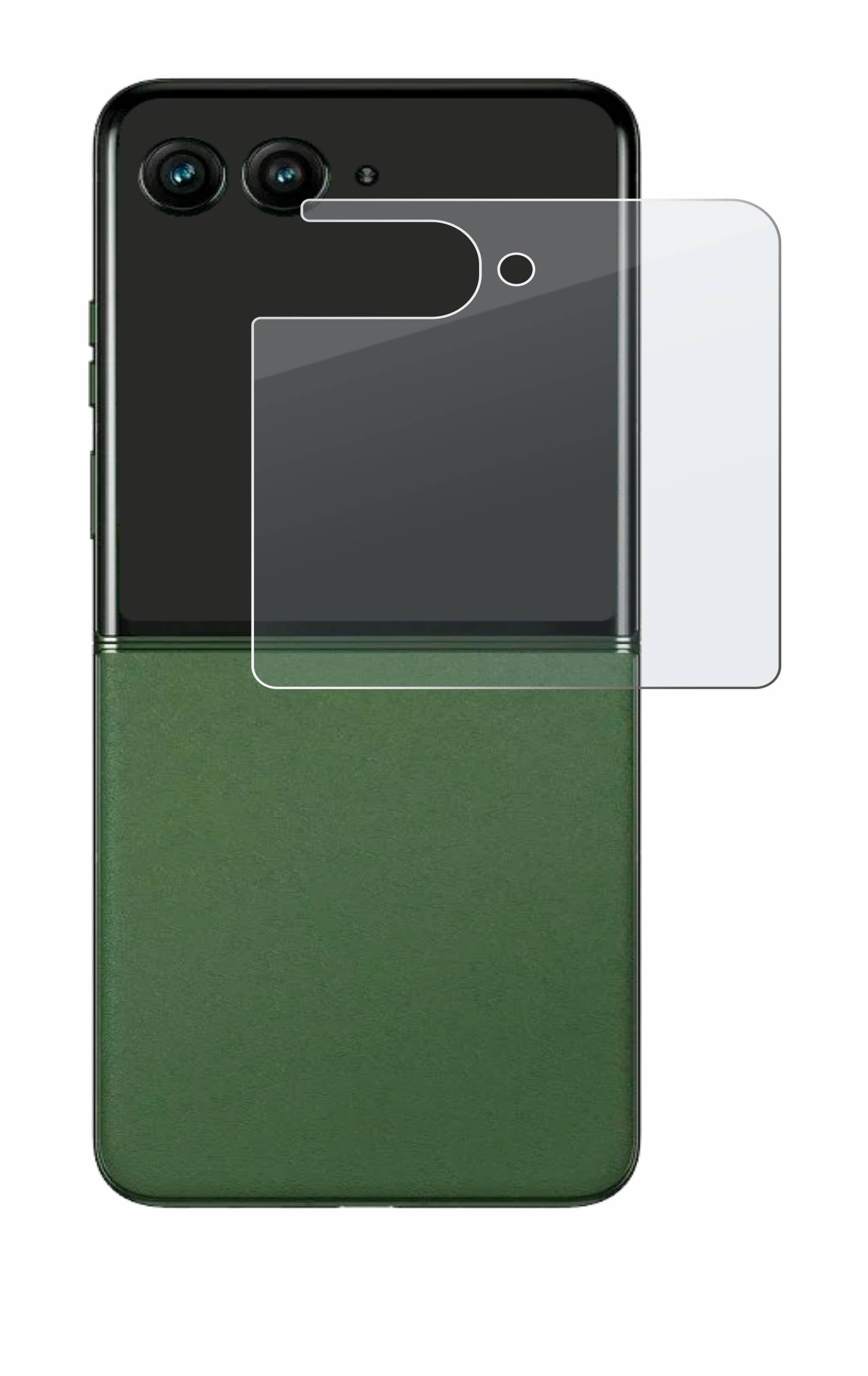 BROTECT AirGlass Matt Glas Panzer Folie für Motorola Razr 50 (Hinteres Display)
