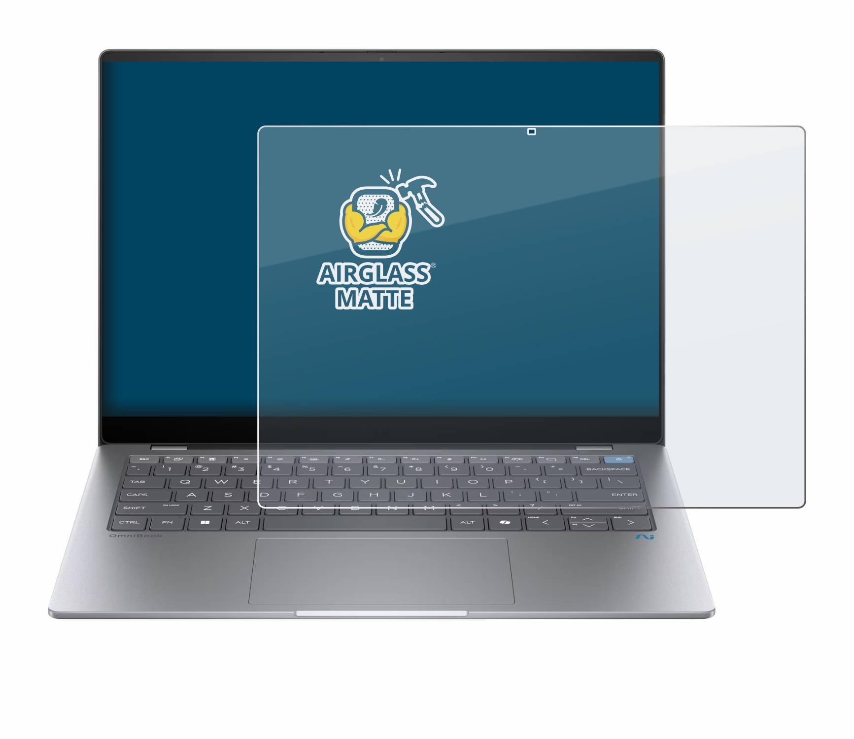 BROTECT AirGlass Matt Glas Panzer Folie für HP OmniBook X AI PC 14
