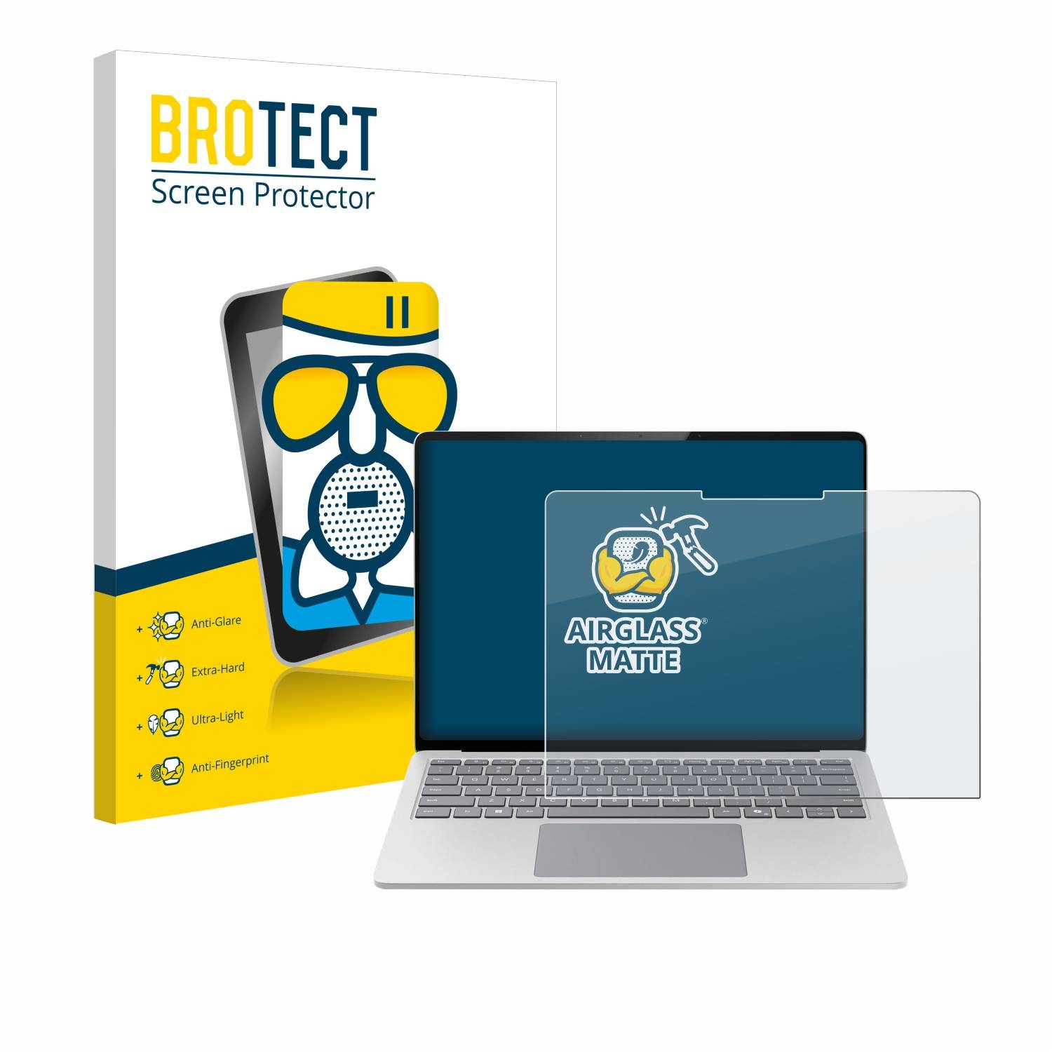 BROTECT AirGlass Matt Glas Panzer Folie für Microsoft Surface Laptop 7 15