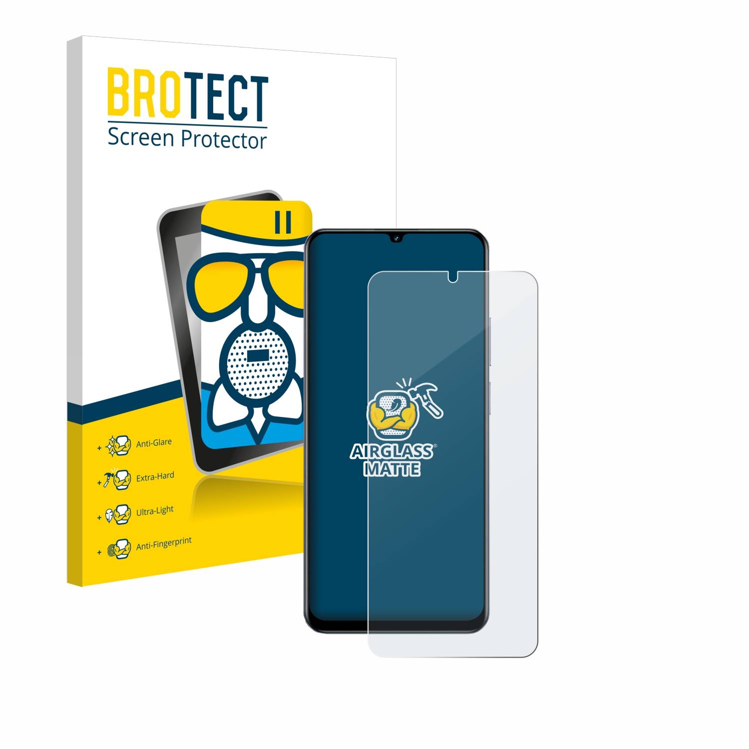 BROTECT AirGlass Matt Glas Panzer Folie für realme C61