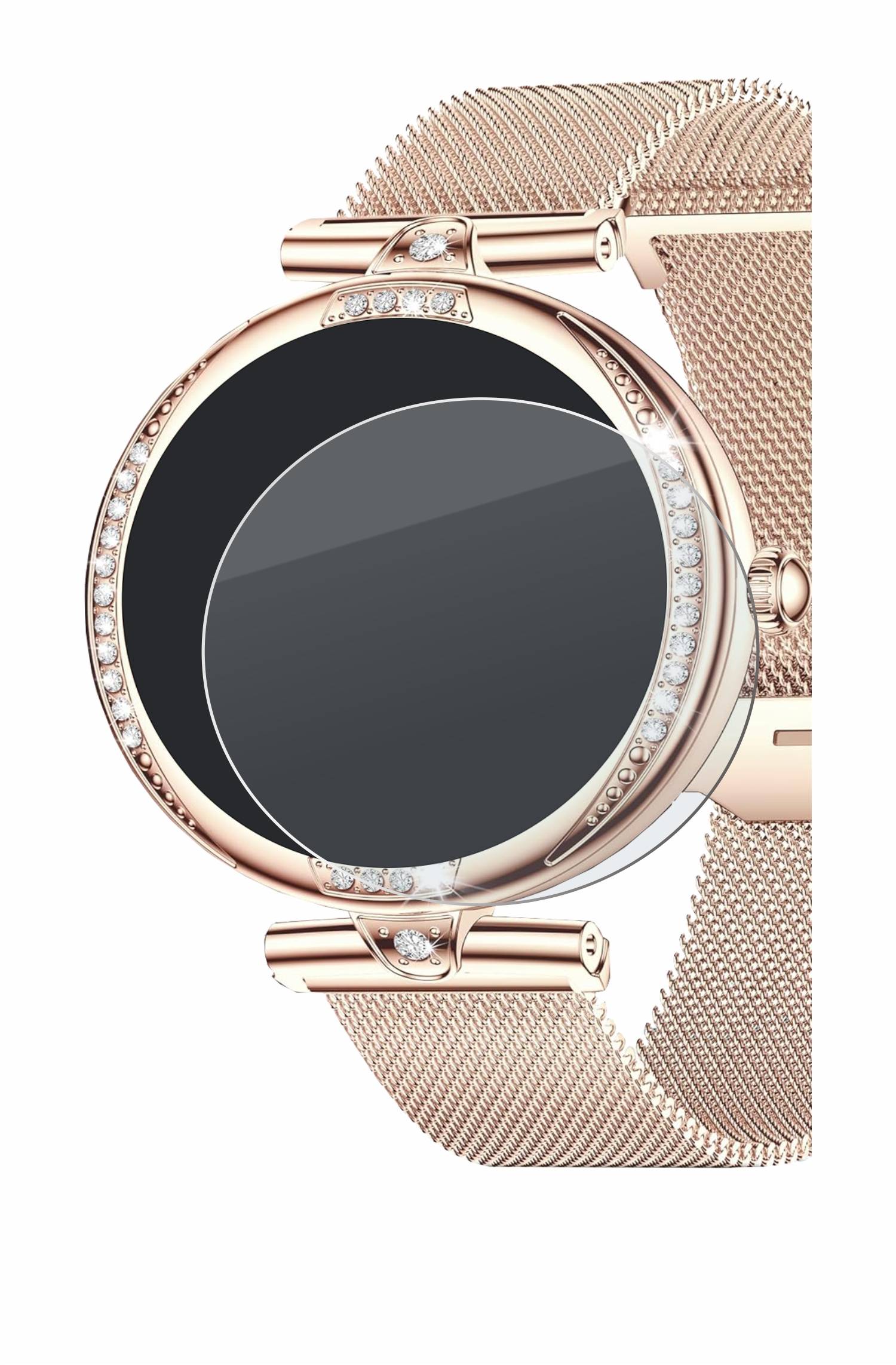 BROTECT AirGlass Matt Glas Panzer Folie für Shepatio Smartwatch 1.19