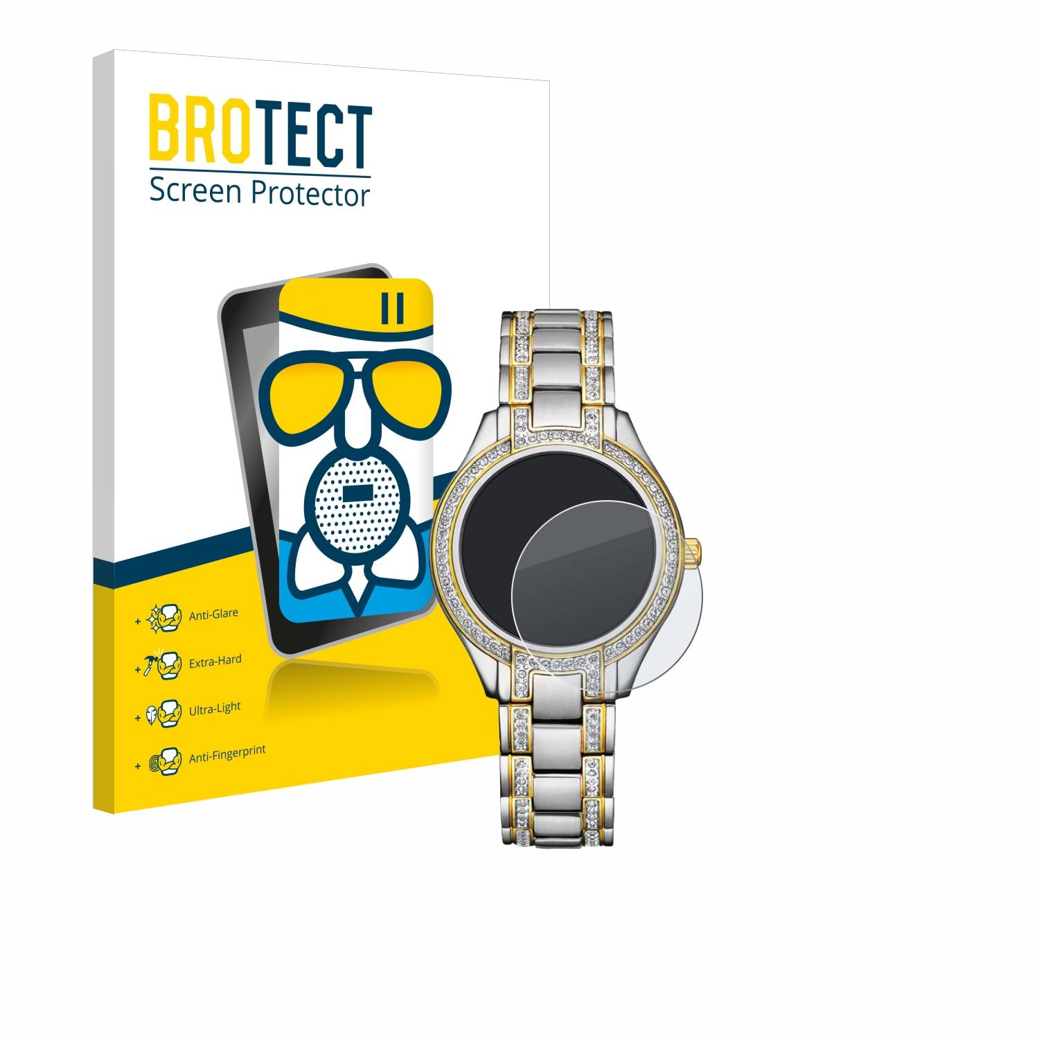 BROTECT AirGlass Matt Glas Panzer Folie für Citizen Eco Drive FE1234-50L