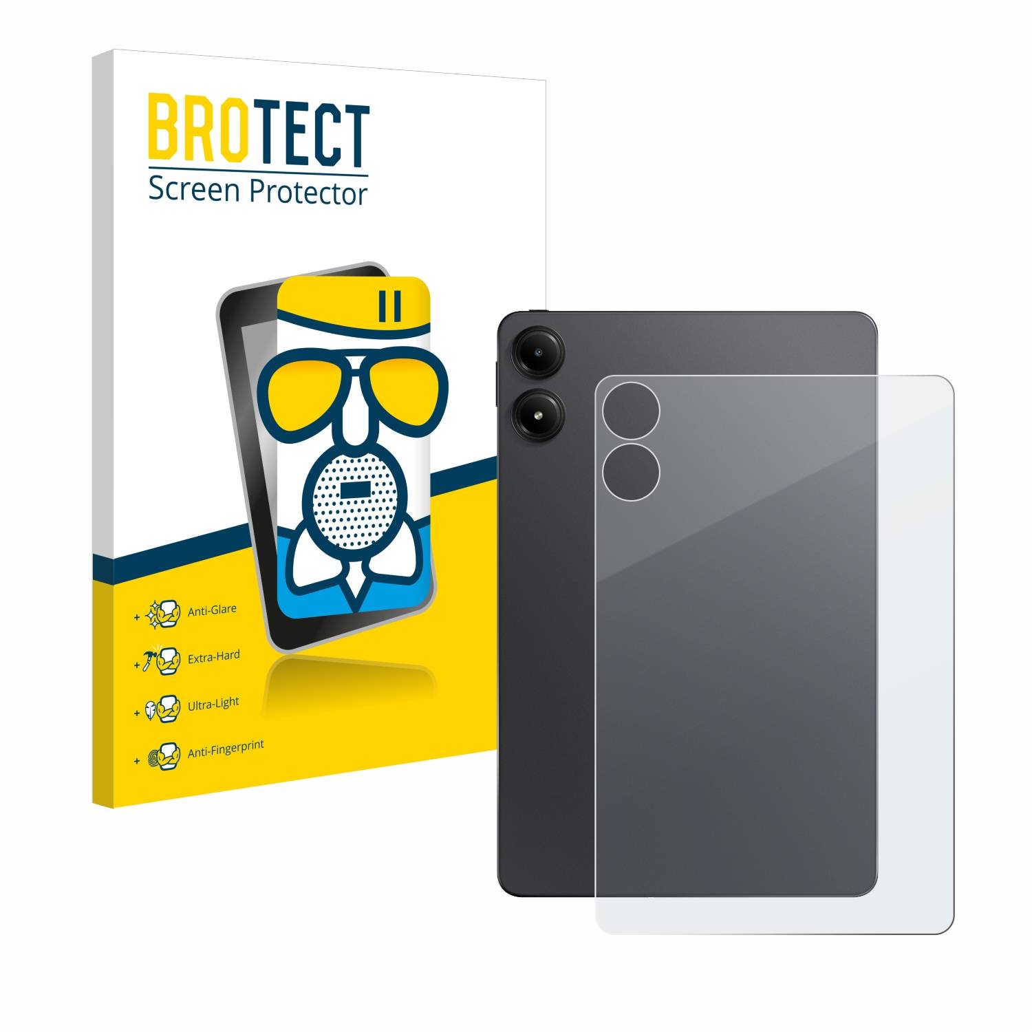 BROTECT AirGlass Matt Glas Panzer Folie für Xiaomi Redmi Pad Pro 5G (Rückseite)