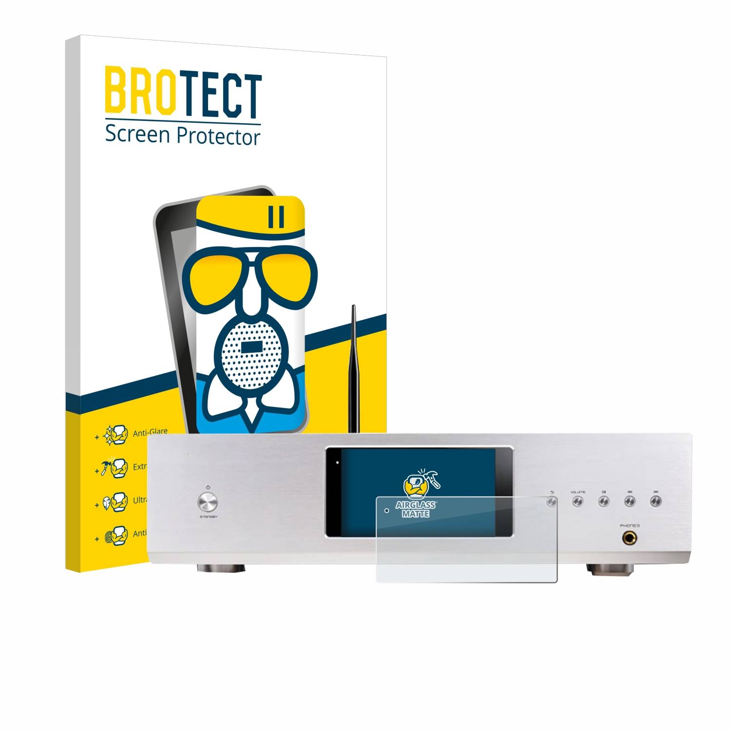 BROTECT AirGlass Matt Glas Panzer Folie für Cayin CS-100DAP